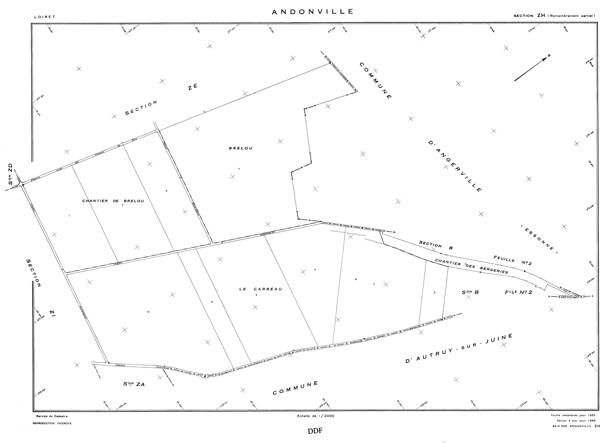 Andonville - Sections