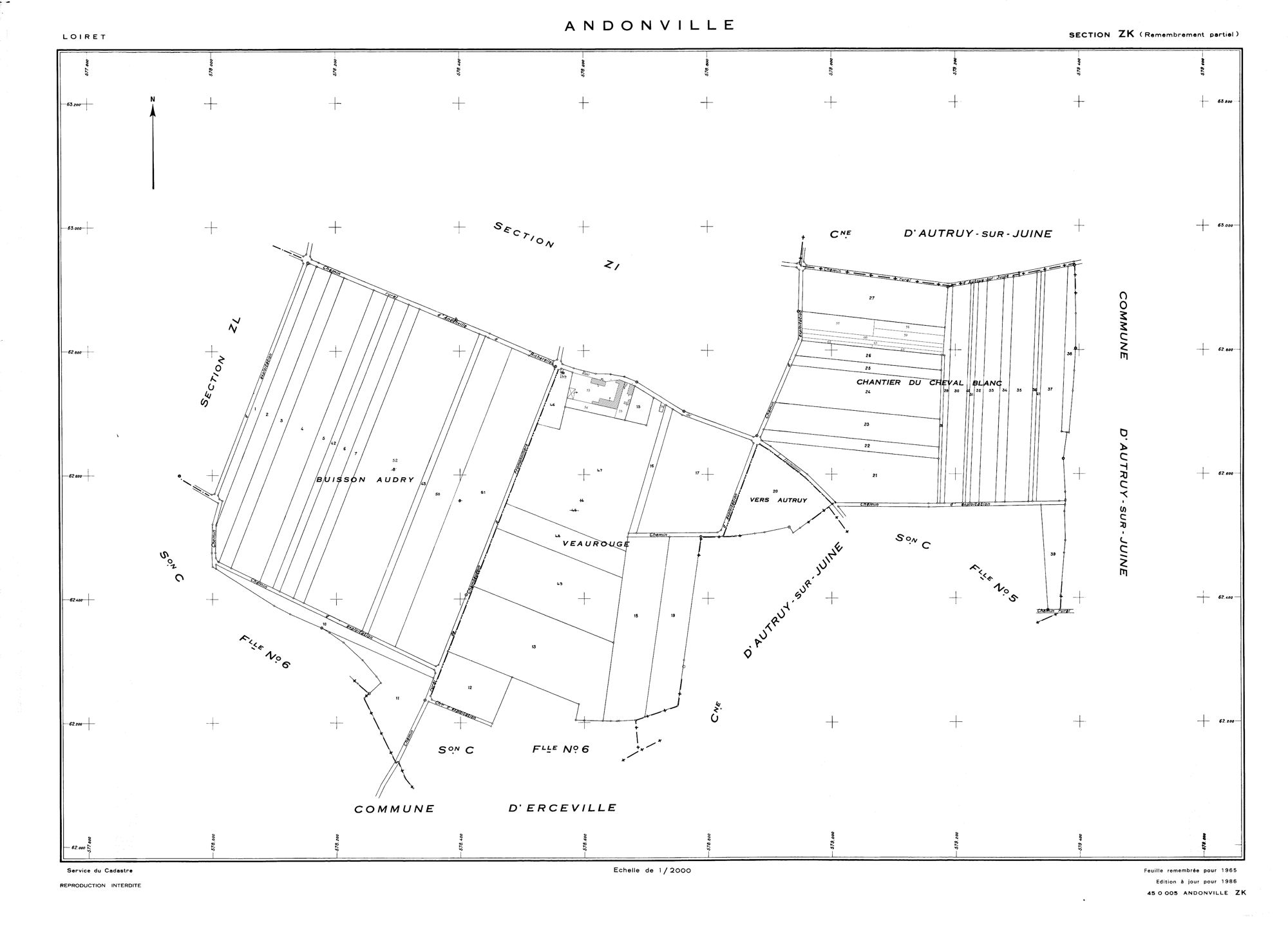 Andonville - Sections