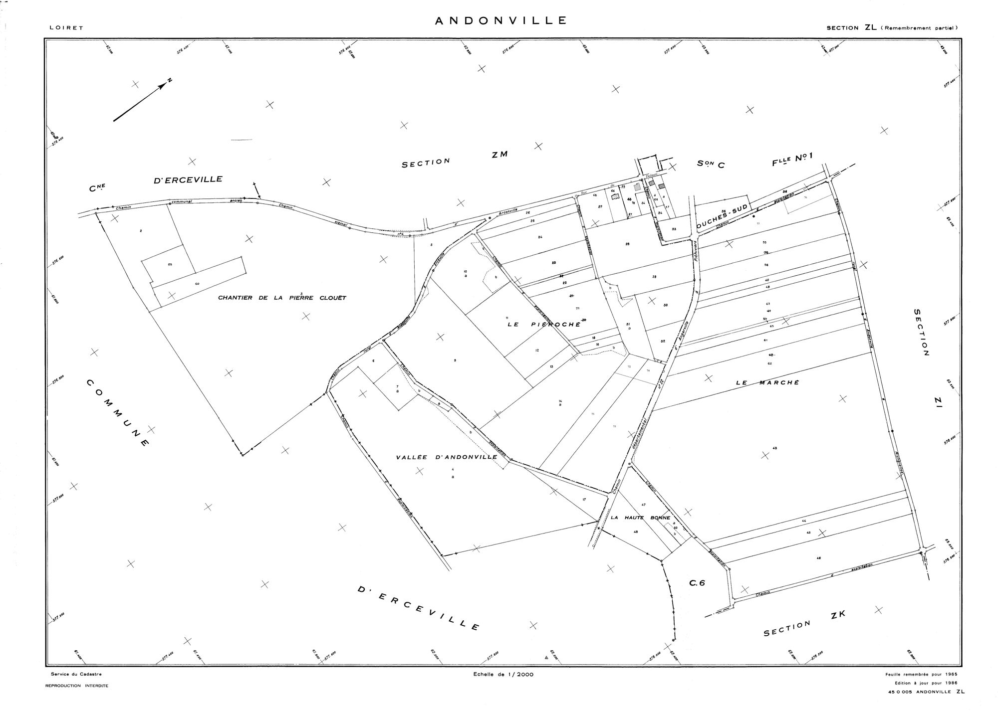 Andonville - Sections