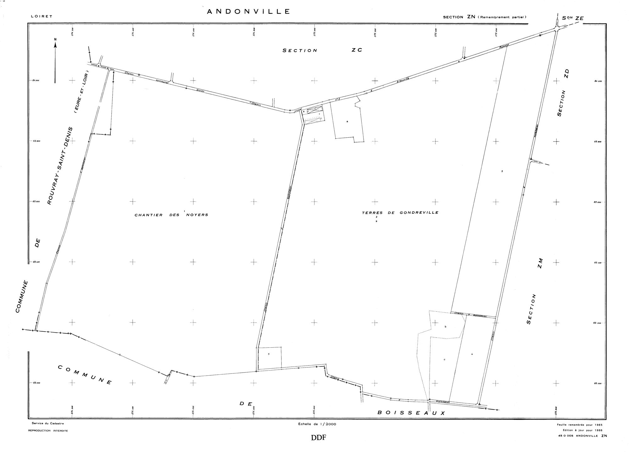 Andonville - Sections
