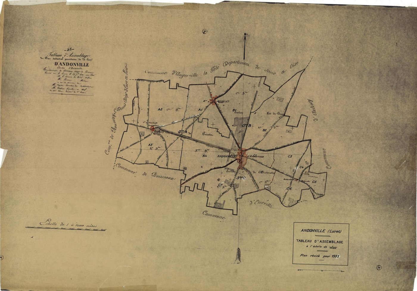 Andonville - Tableau d'assemblage