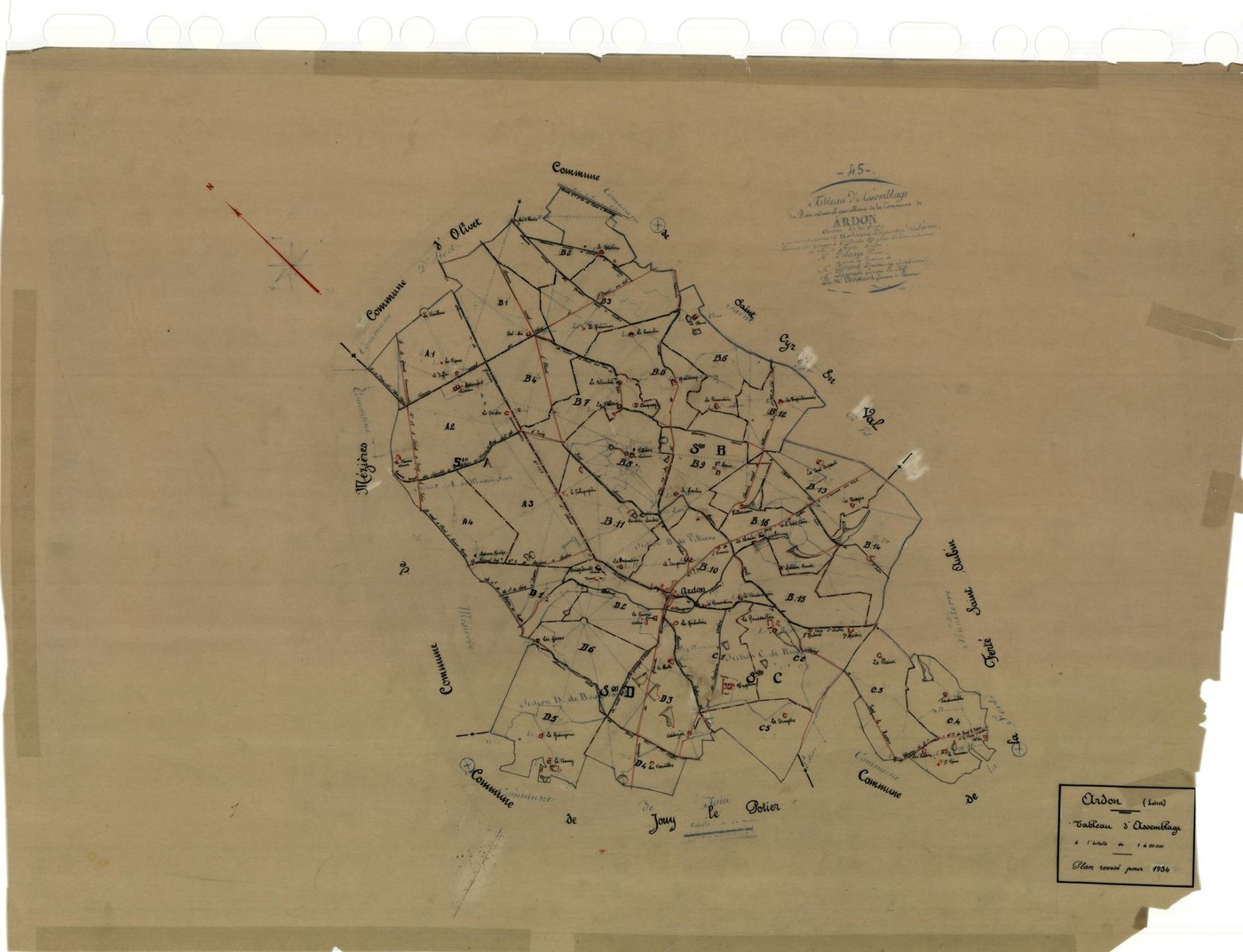 Ardon - Tableau d'assemblage