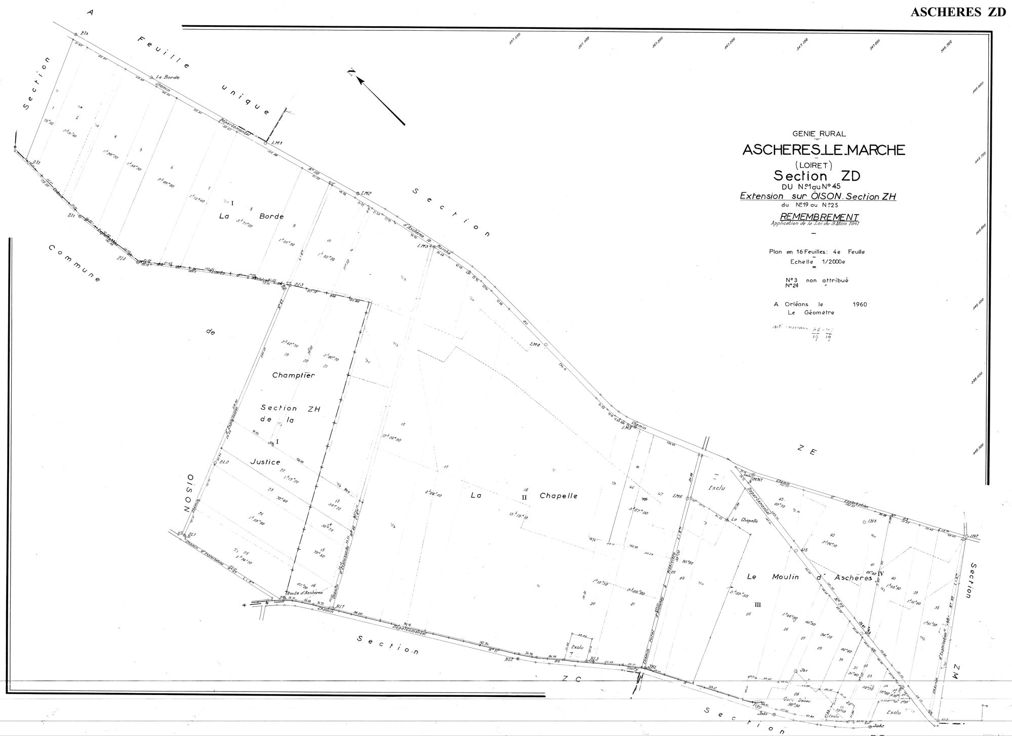 Aschères-le-Marché - Sections