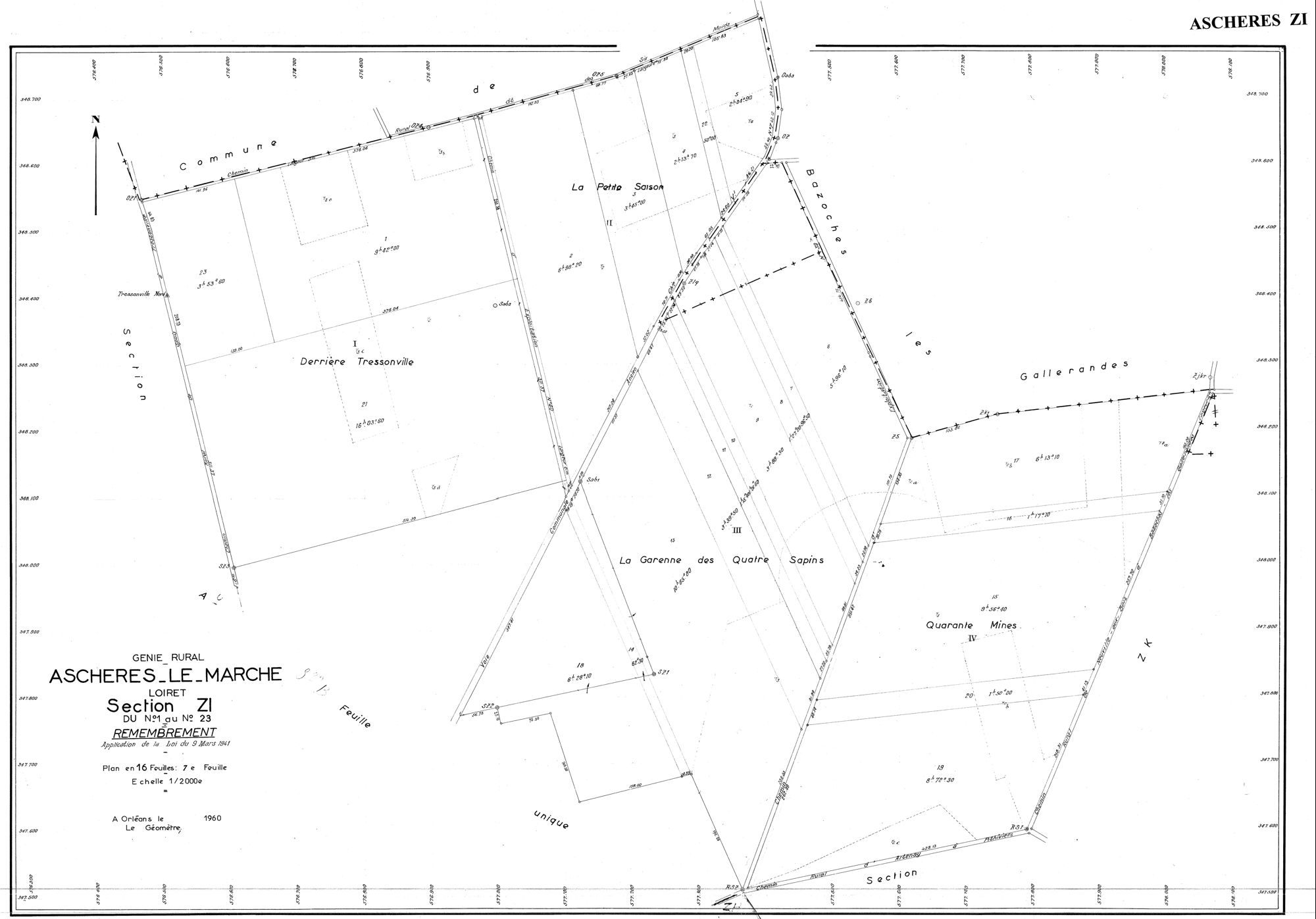 Aschères-le-Marché - Sections
