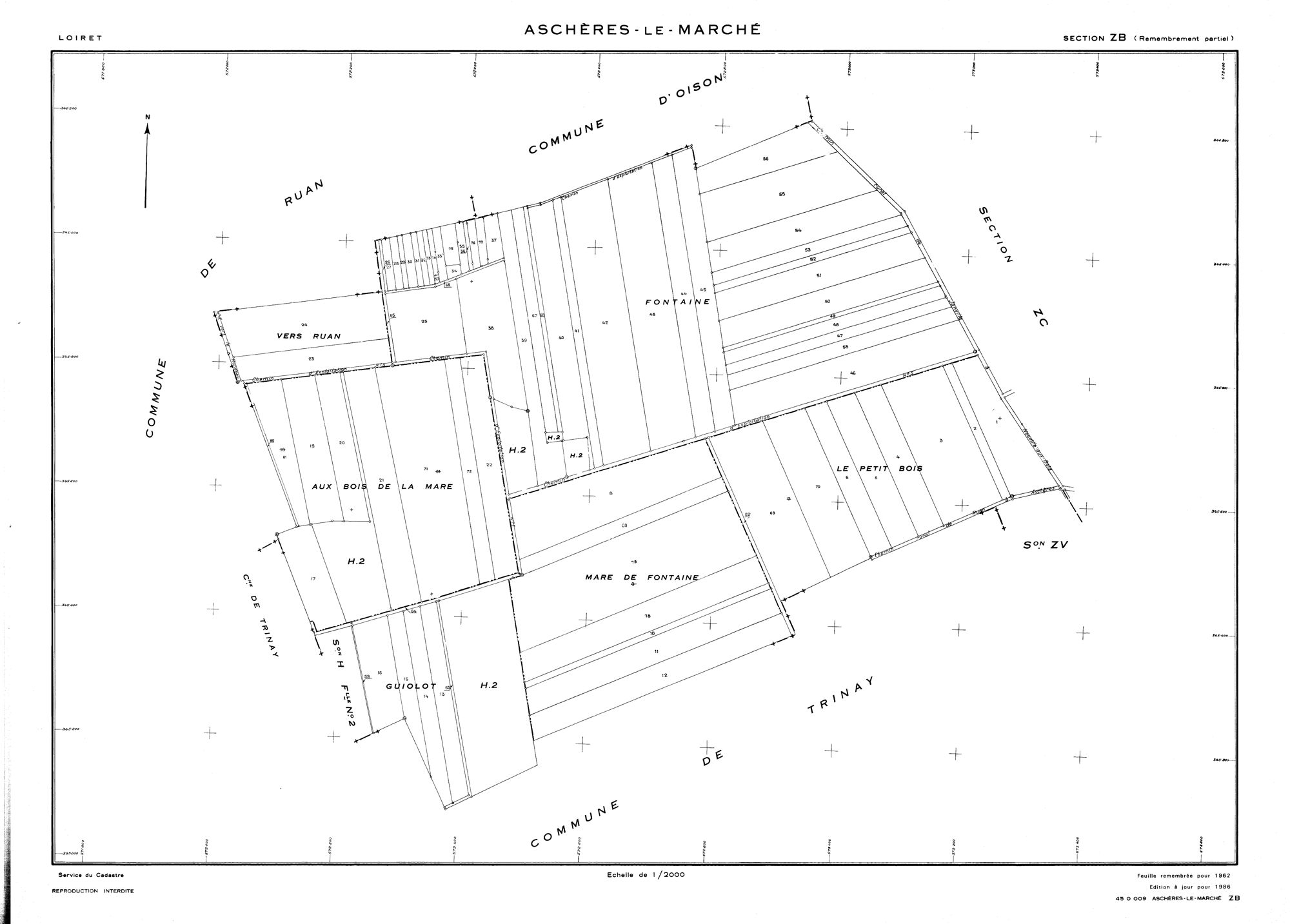 Aschères-le-Marché - Sections