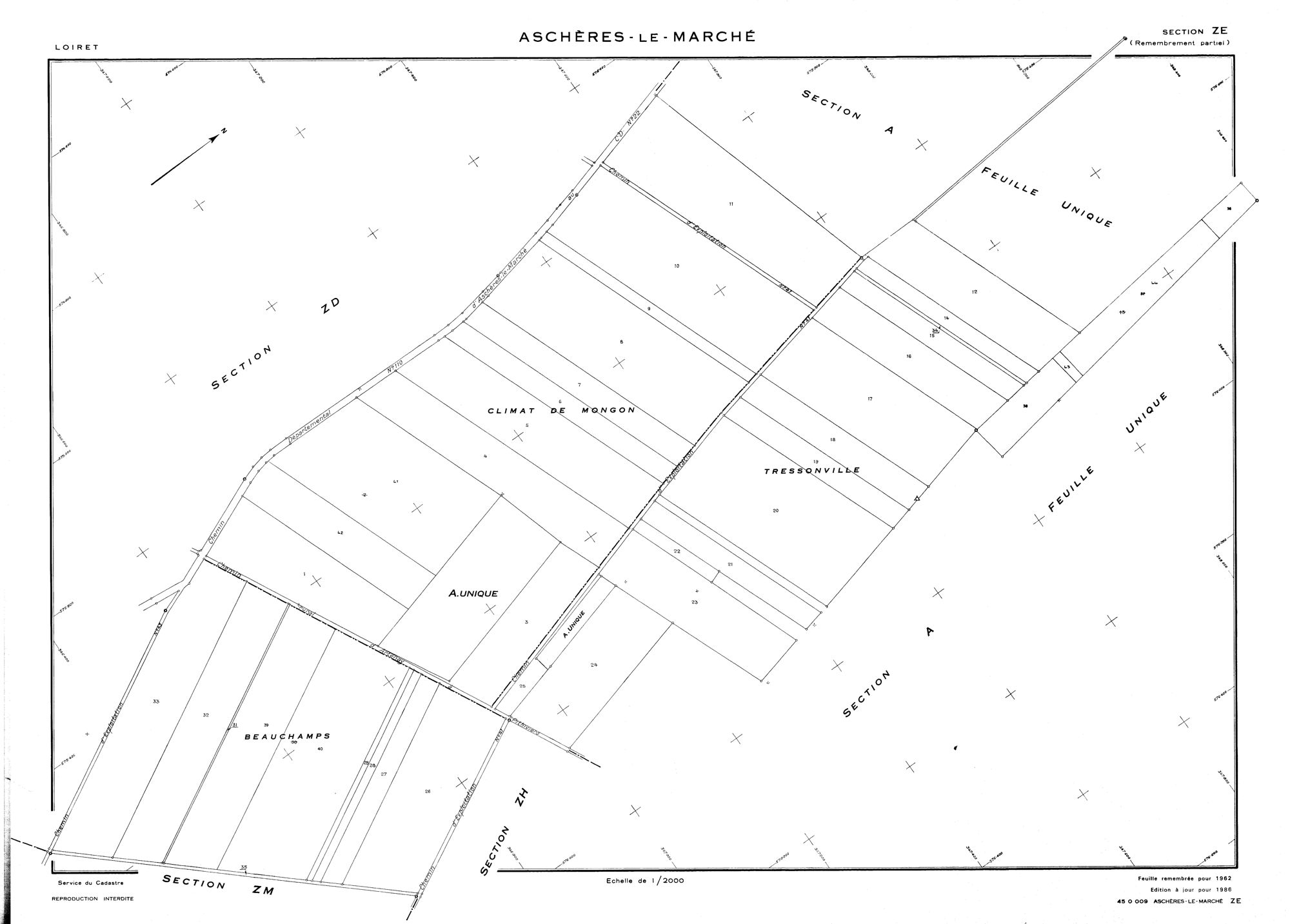 Aschères-le-Marché - Sections