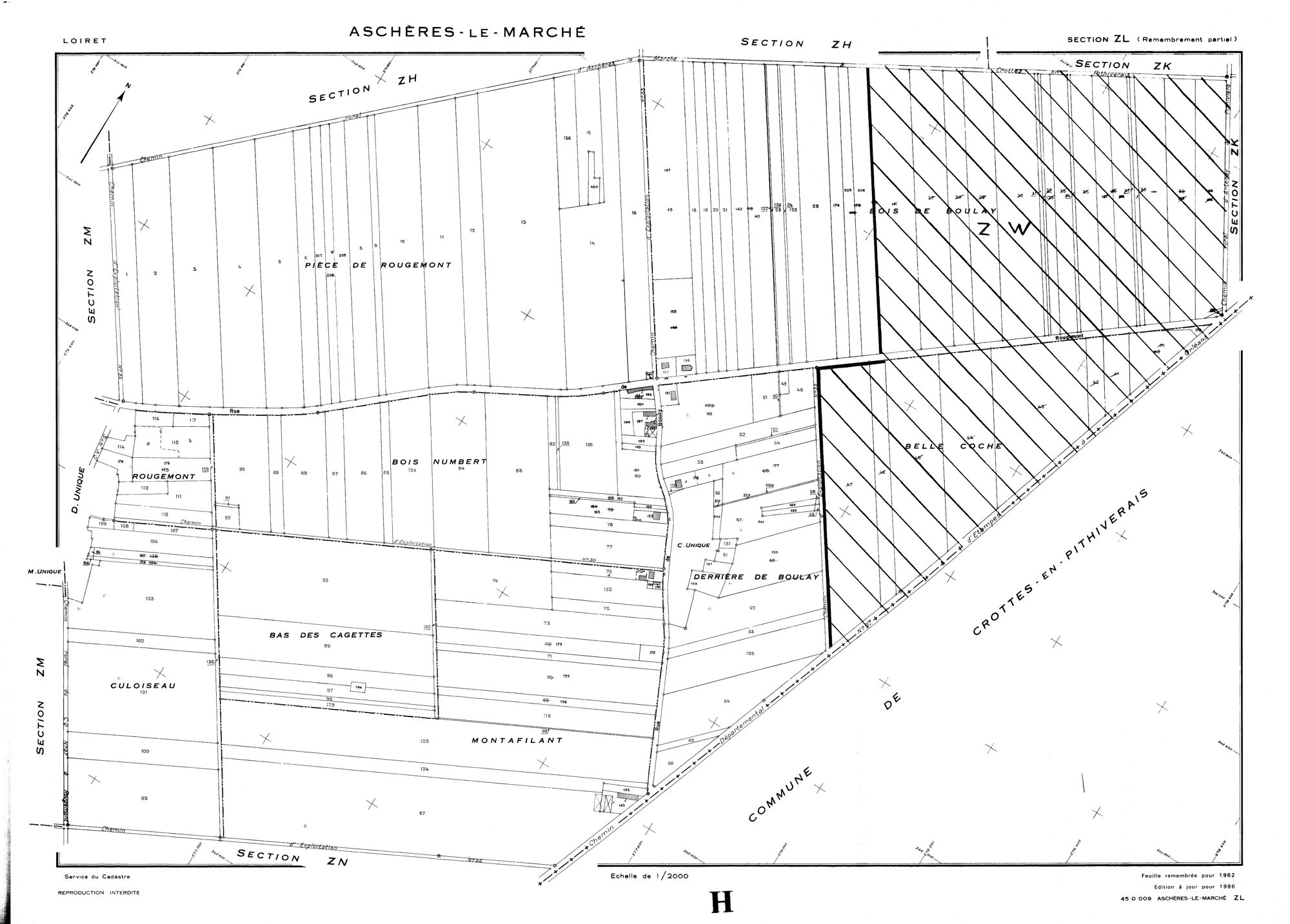 Aschères-le-Marché - Sections