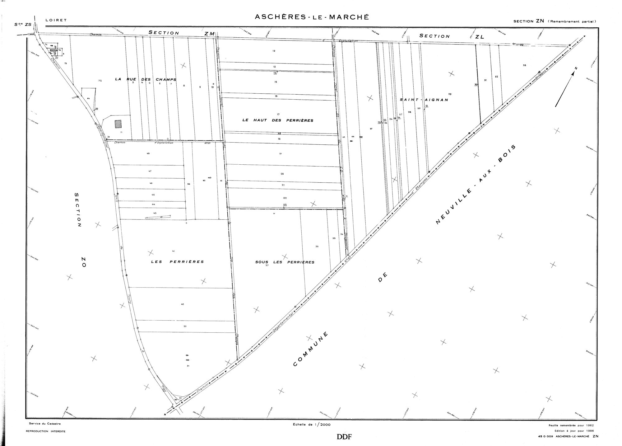 Aschères-le-Marché - Sections