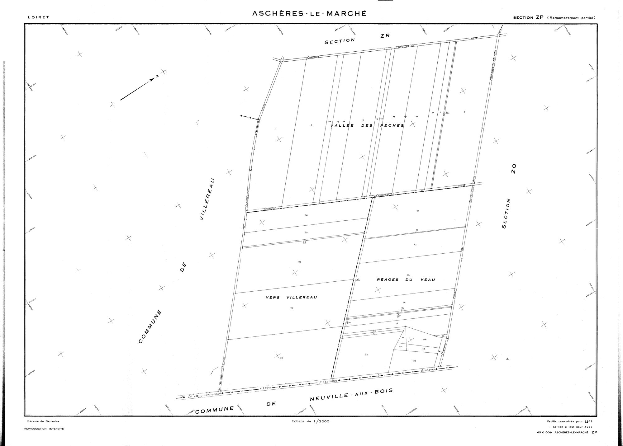 Aschères-le-Marché - Sections