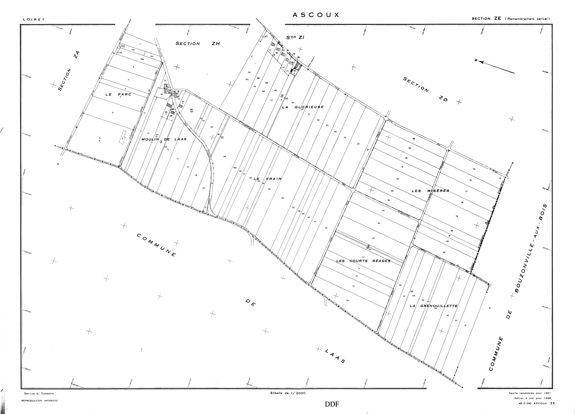 Ascoux - Sections