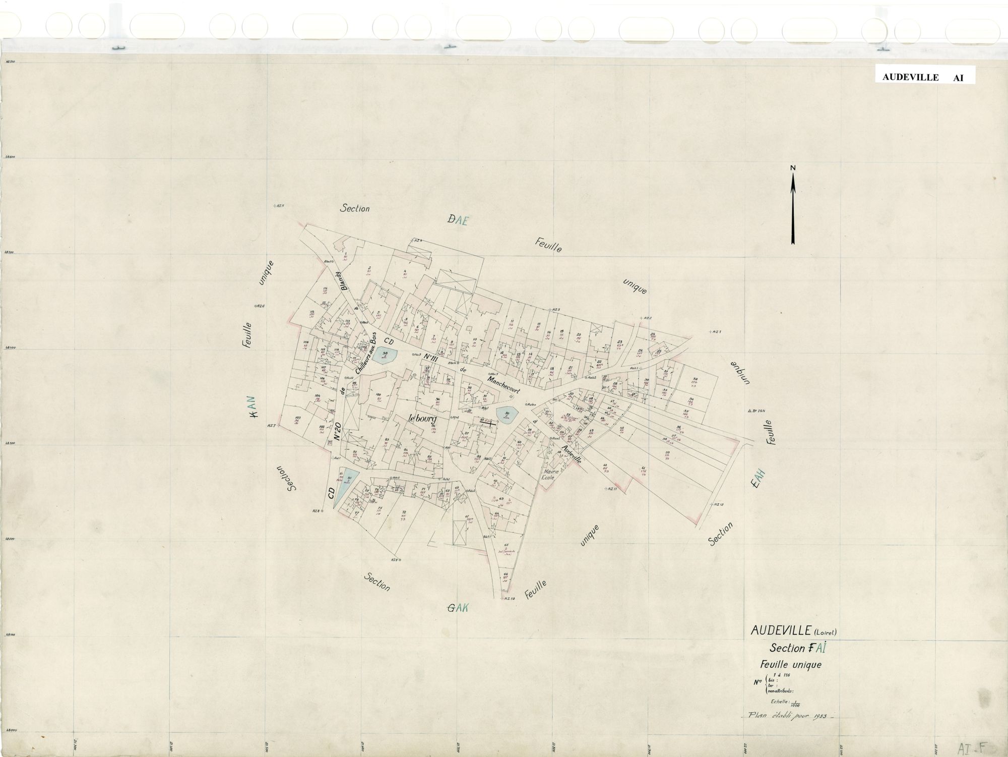 Audeville - Sections