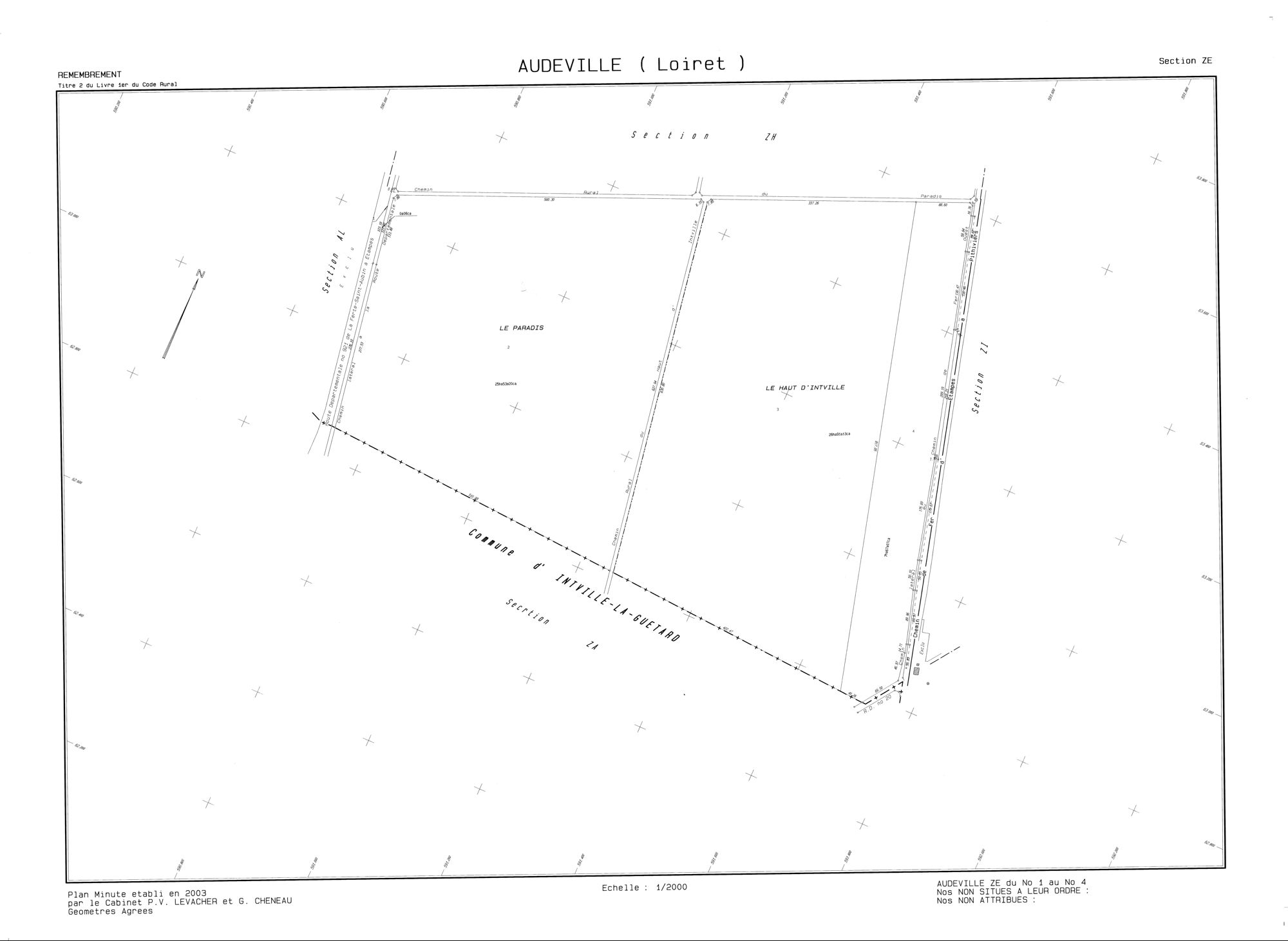 Audeville - Sections