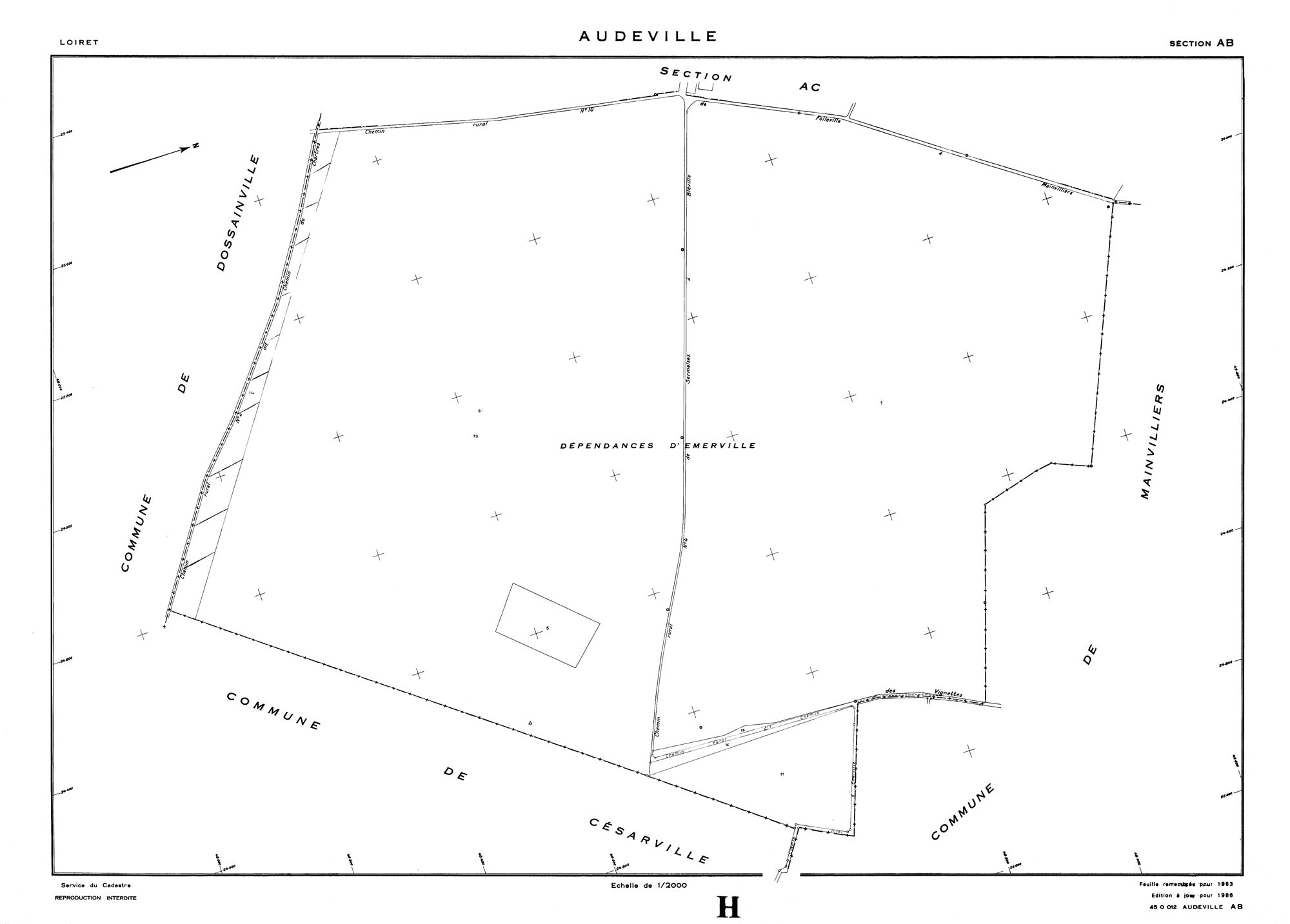 Audeville - Sections