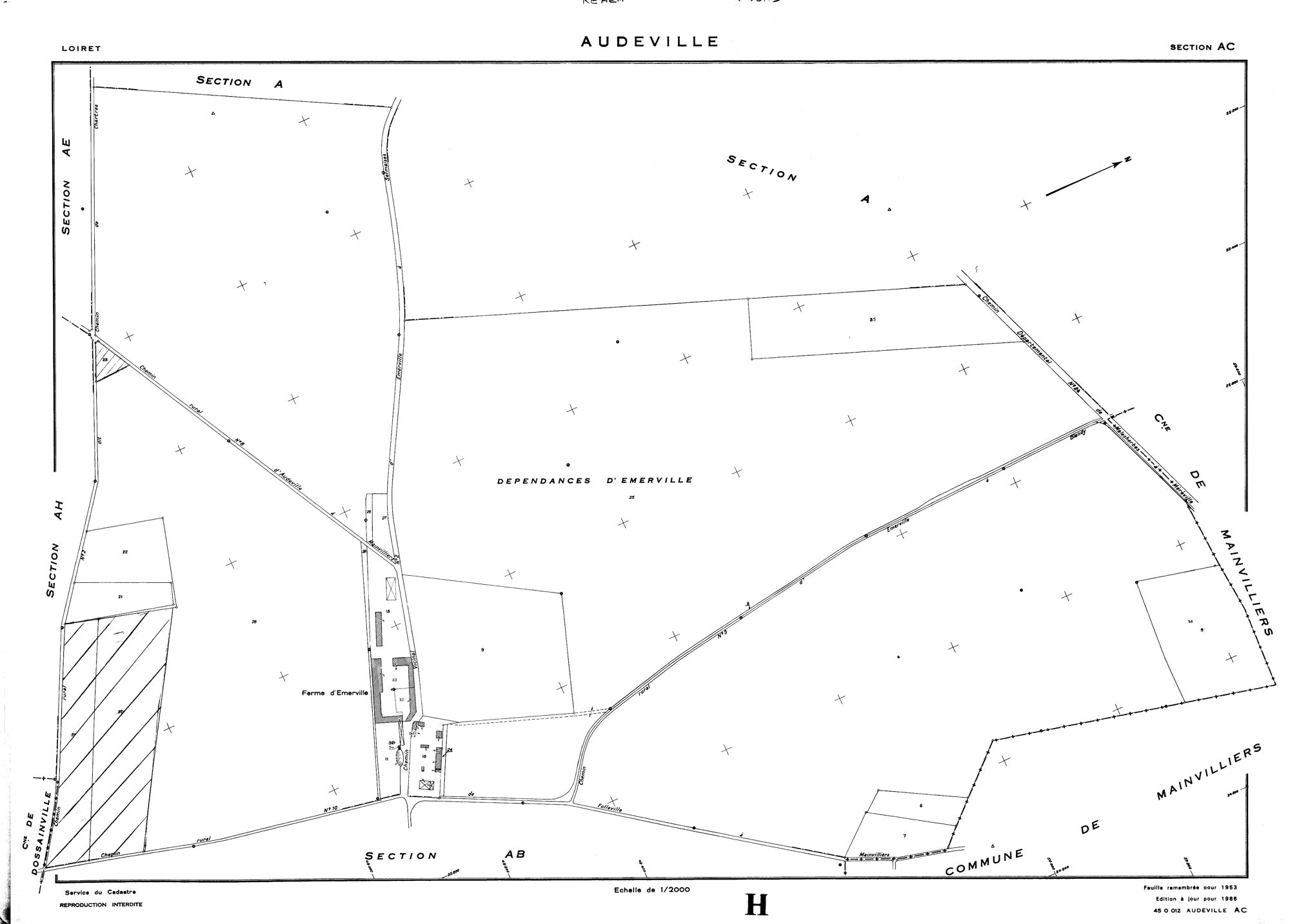 Audeville - Sections