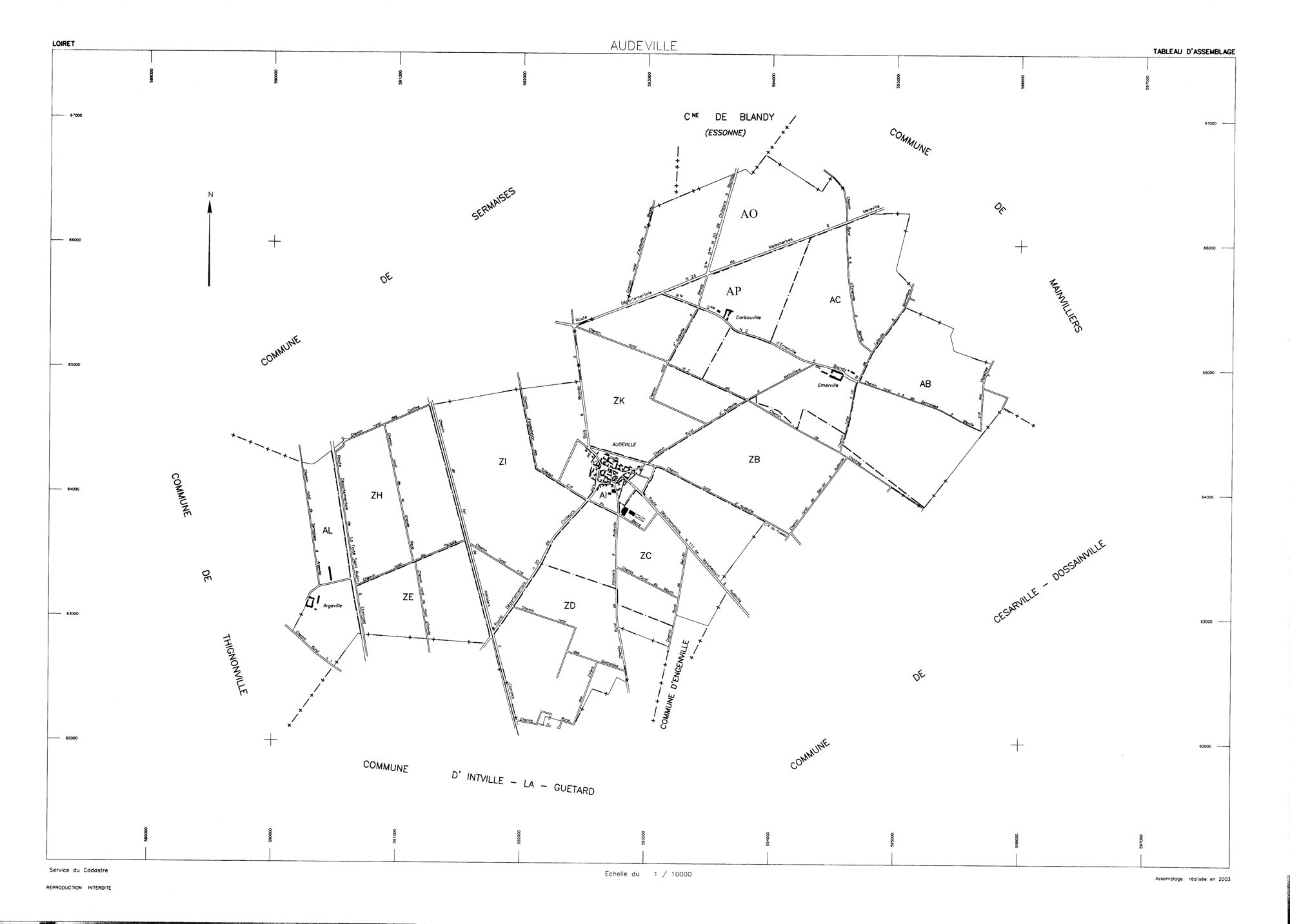 Audeville - Sections