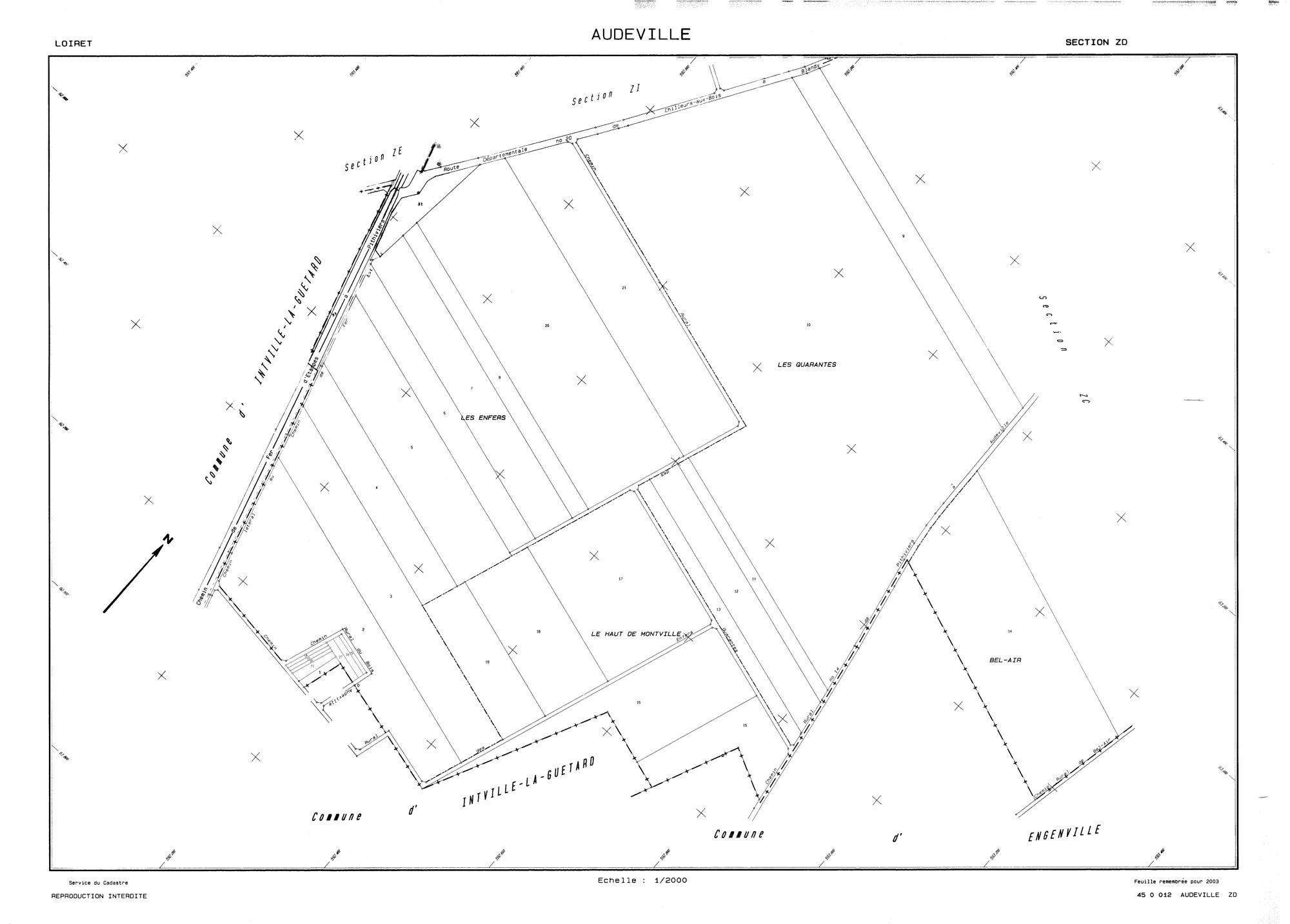 Audeville - Sections