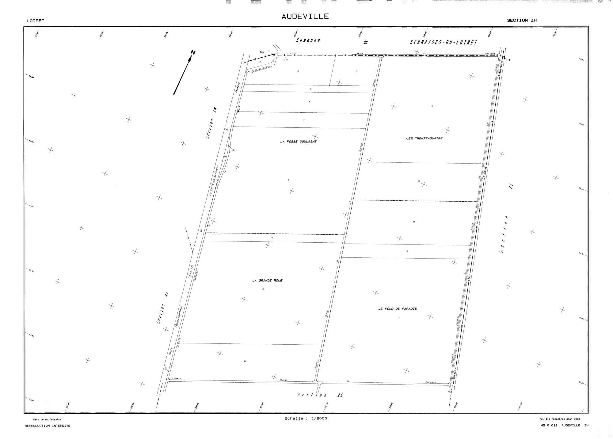 Audeville - Sections