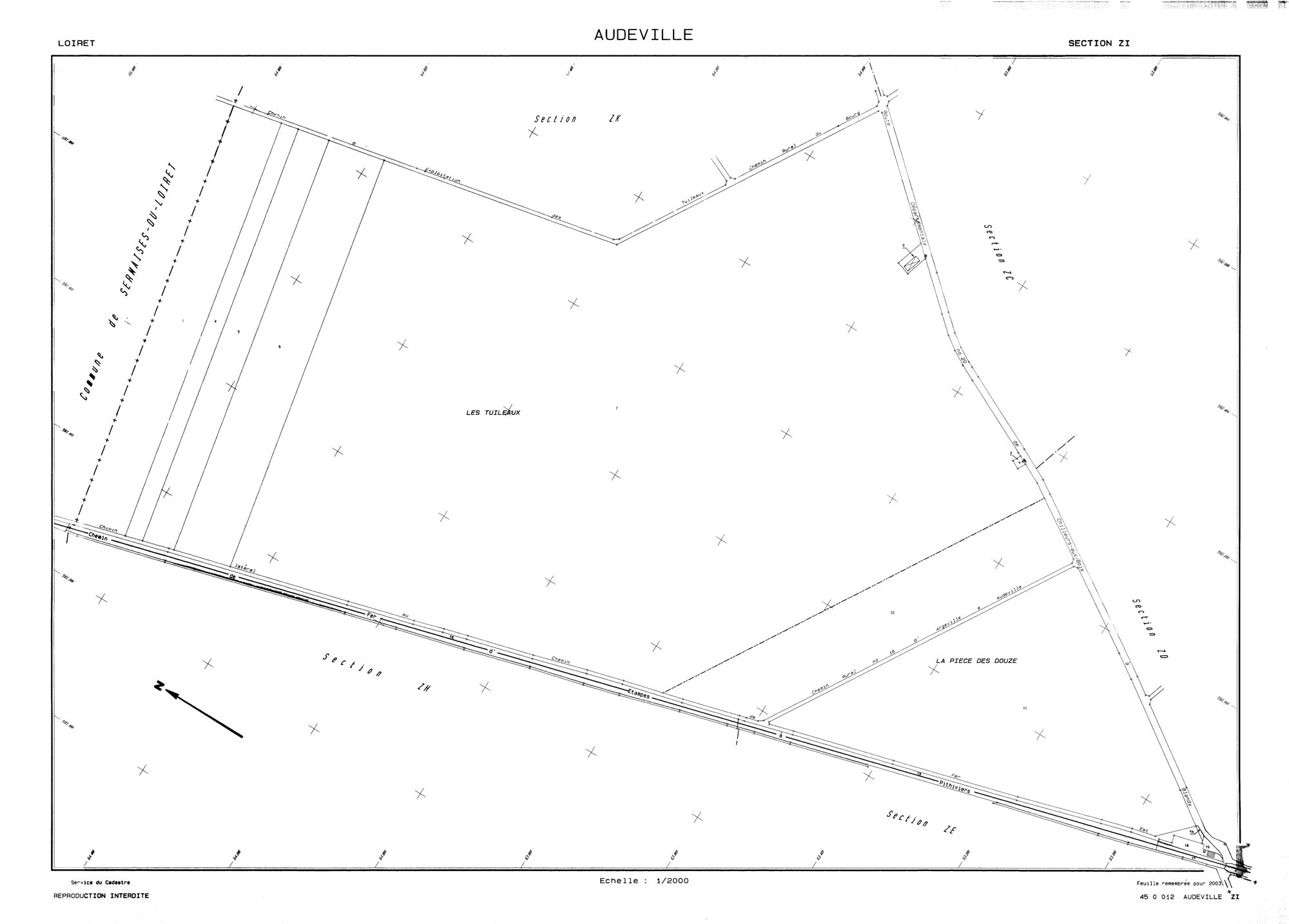Audeville - Sections