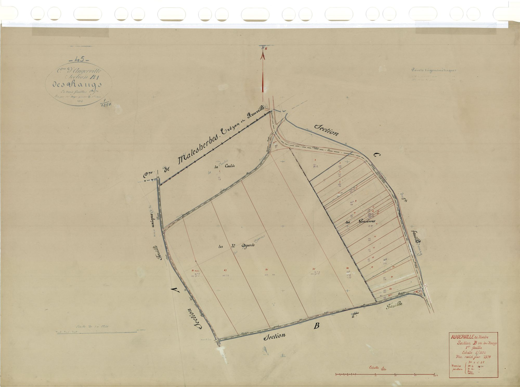 Augerville-la-Rivière - Sections