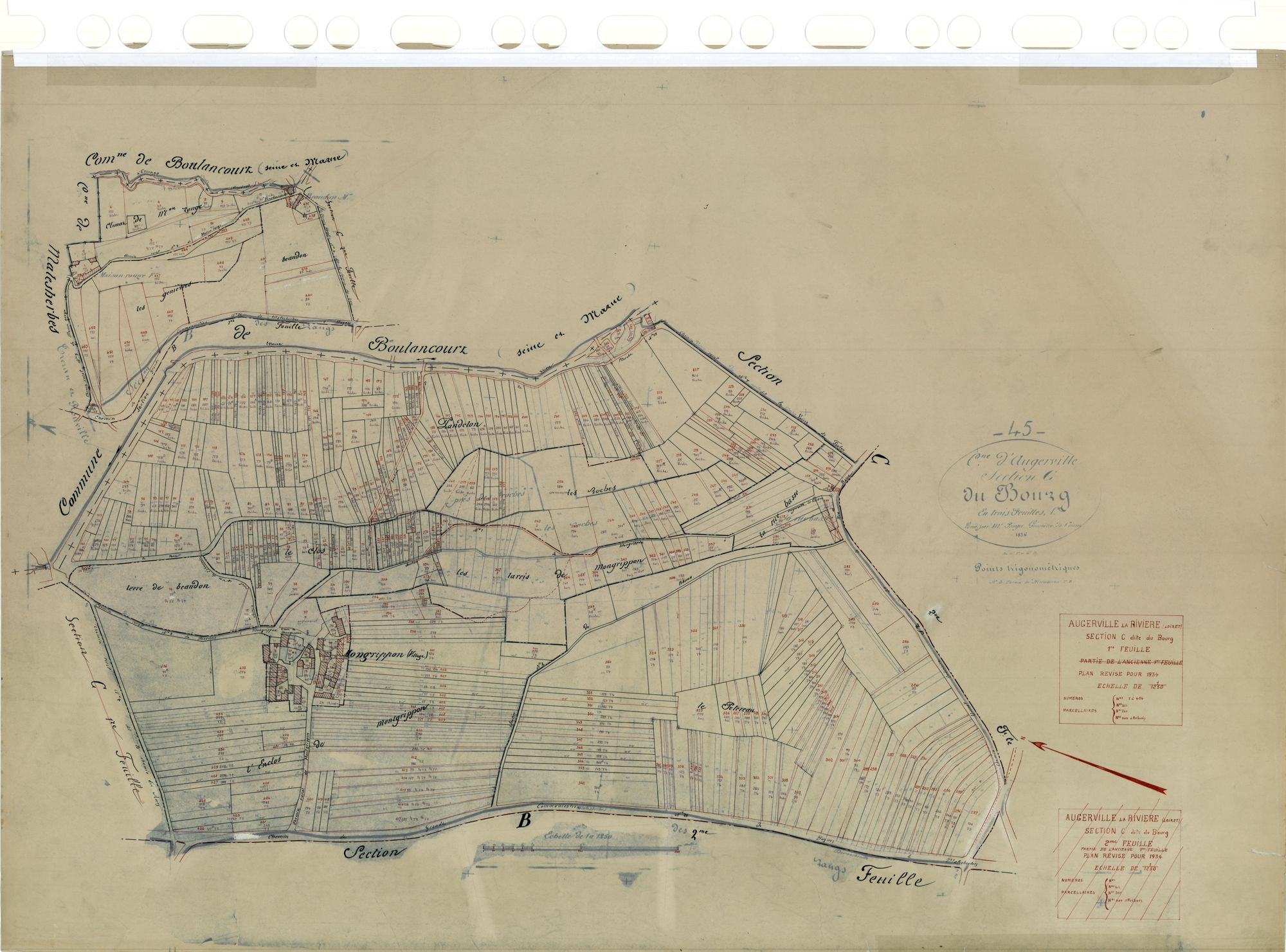 Augerville-la-Rivière - Sections