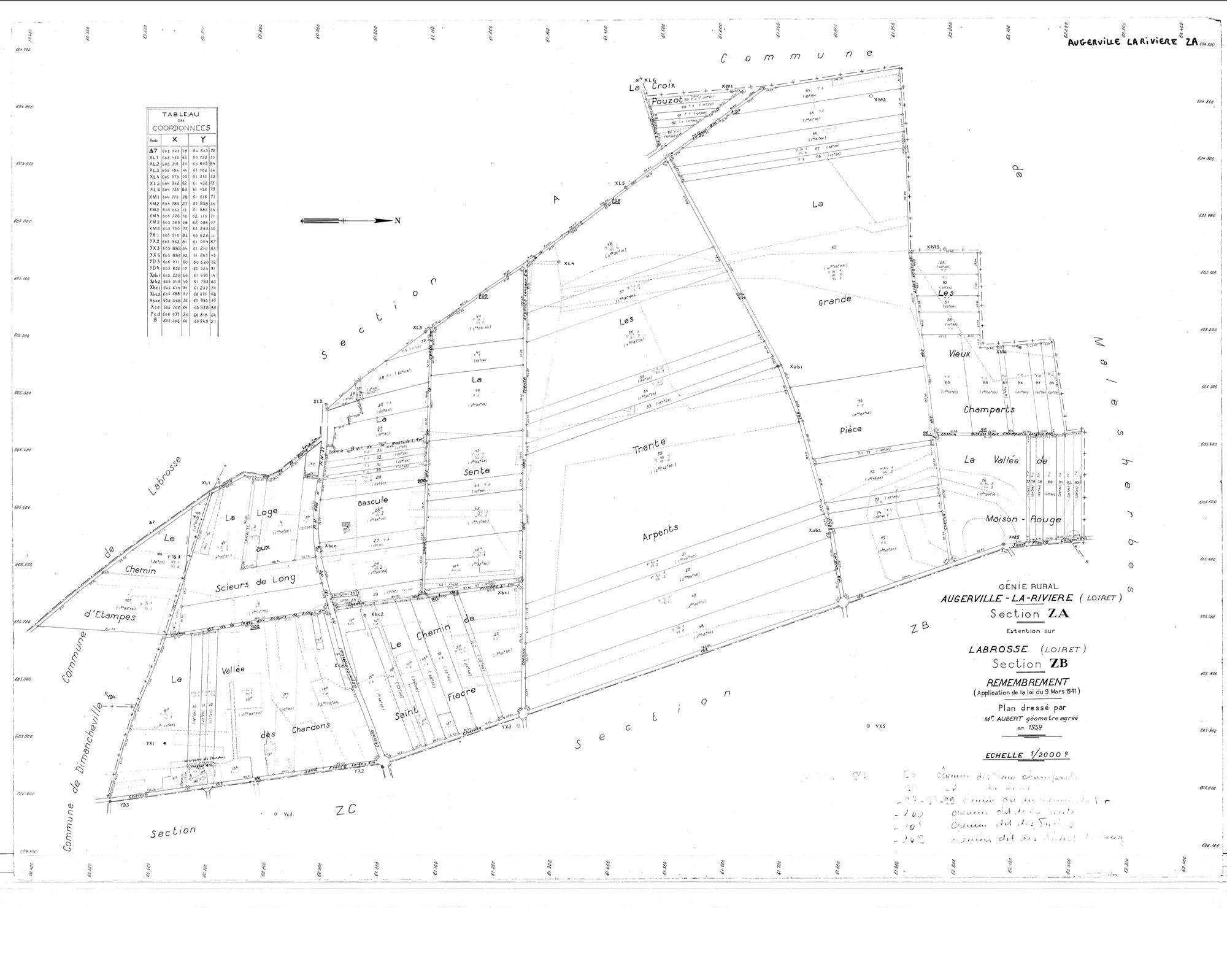 Augerville-la-Rivière - Sections