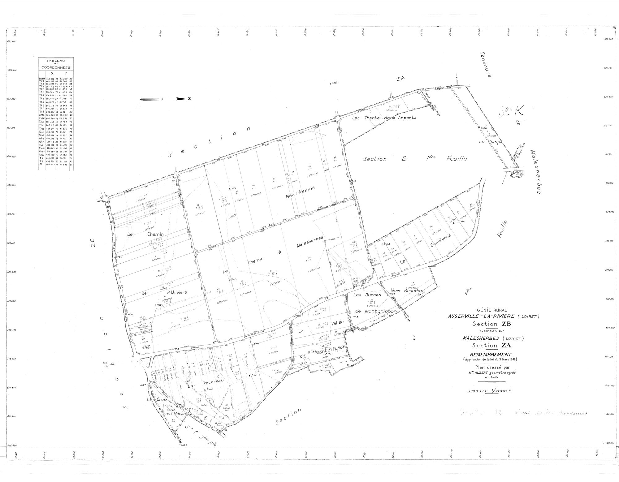 Augerville-la-Rivière - Sections