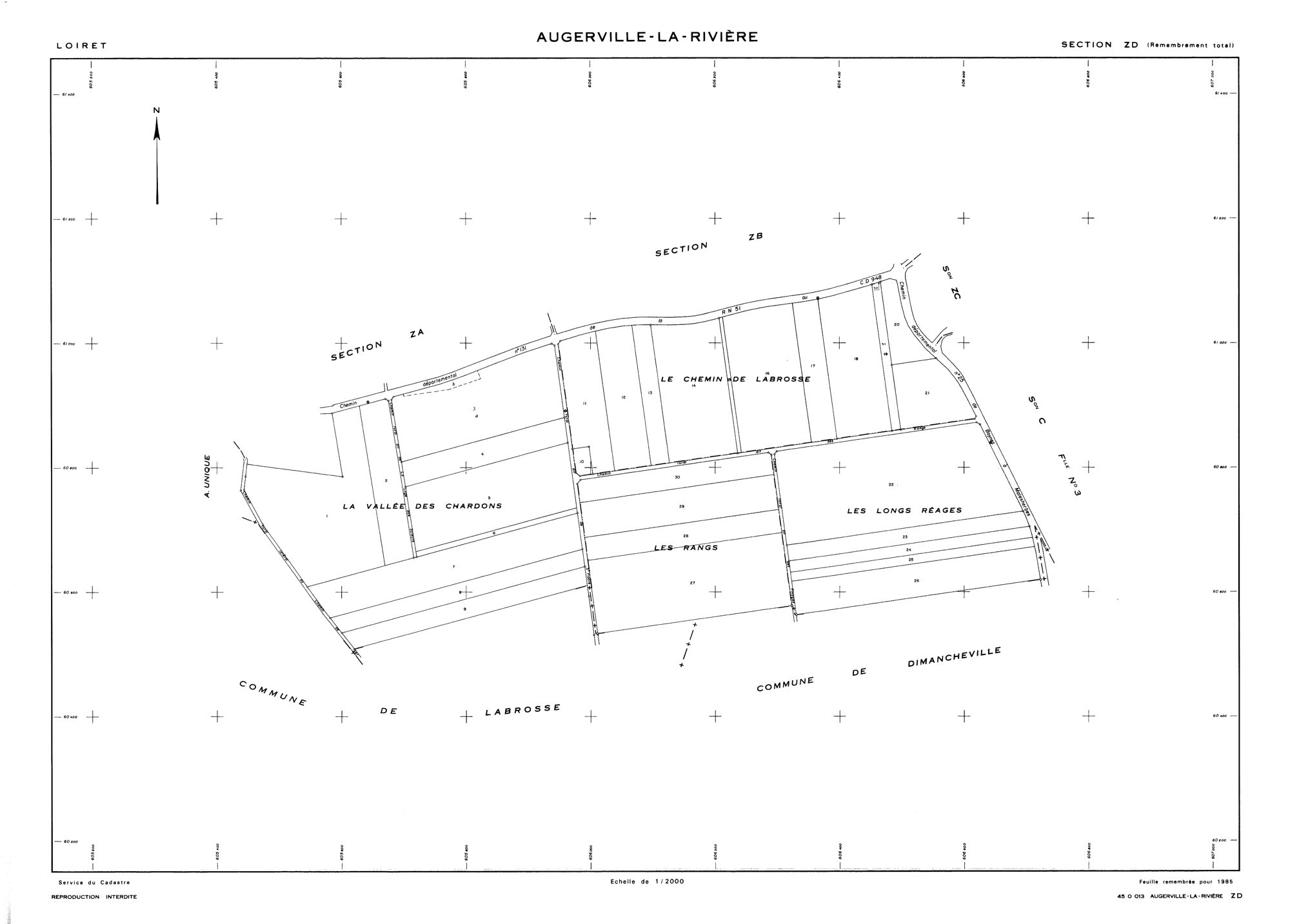 Augerville-la-Rivière - Sections
