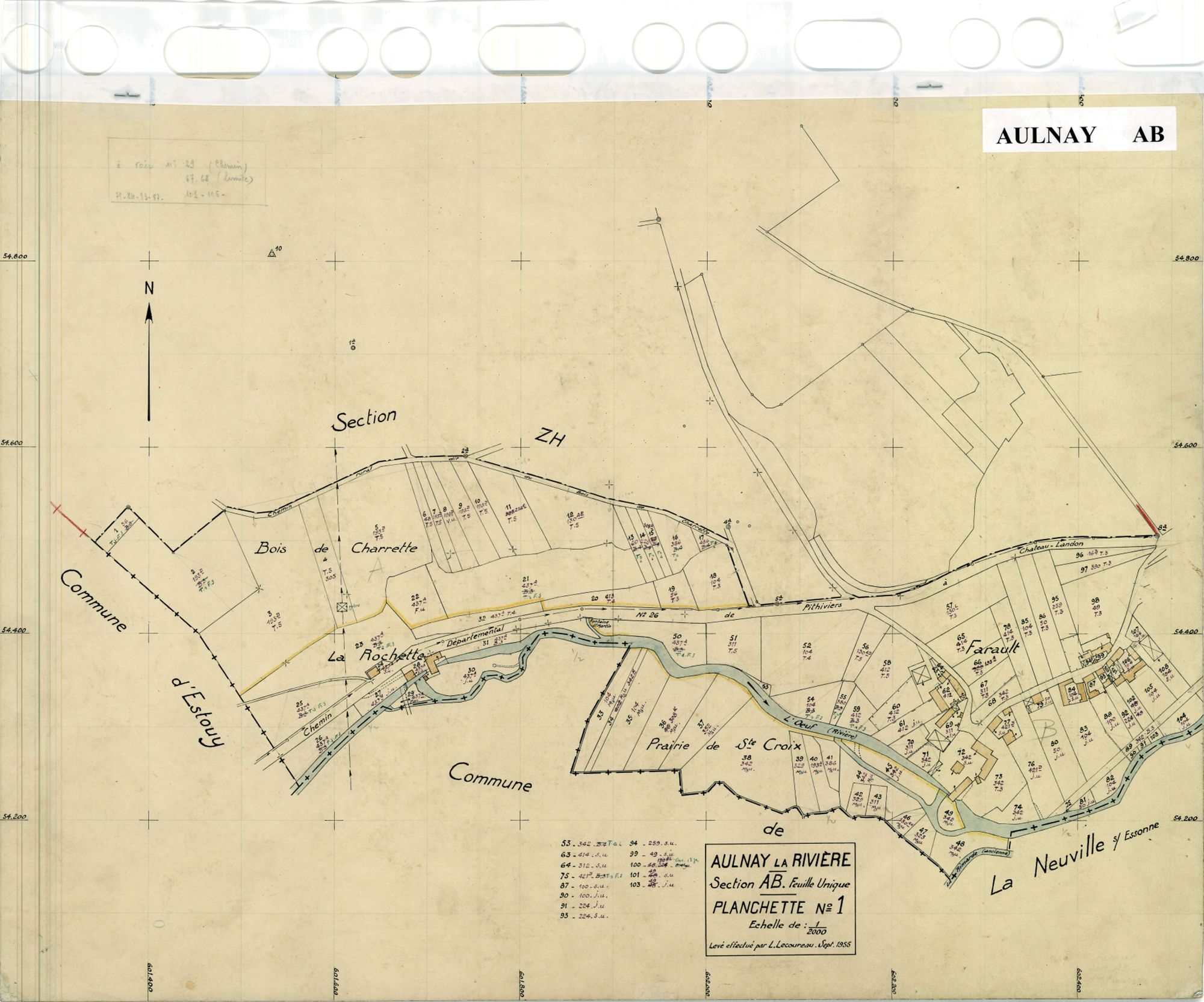 Aulnay-la-Rivière - Sections