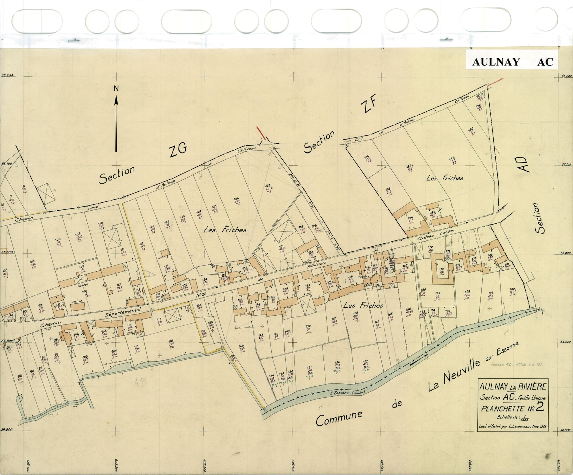 Aulnay-la-Rivière - Sections