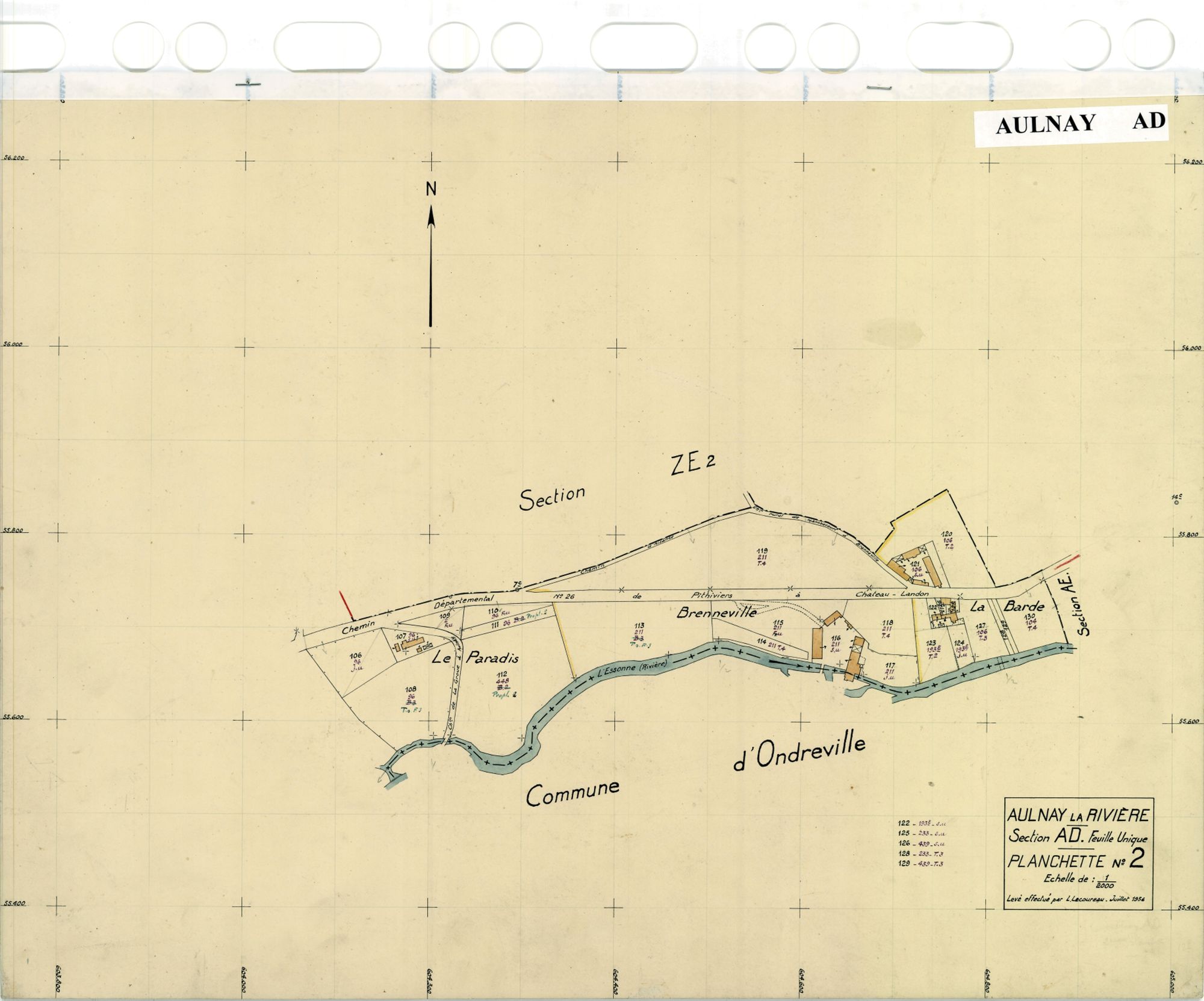 Aulnay-la-Rivière - Sections