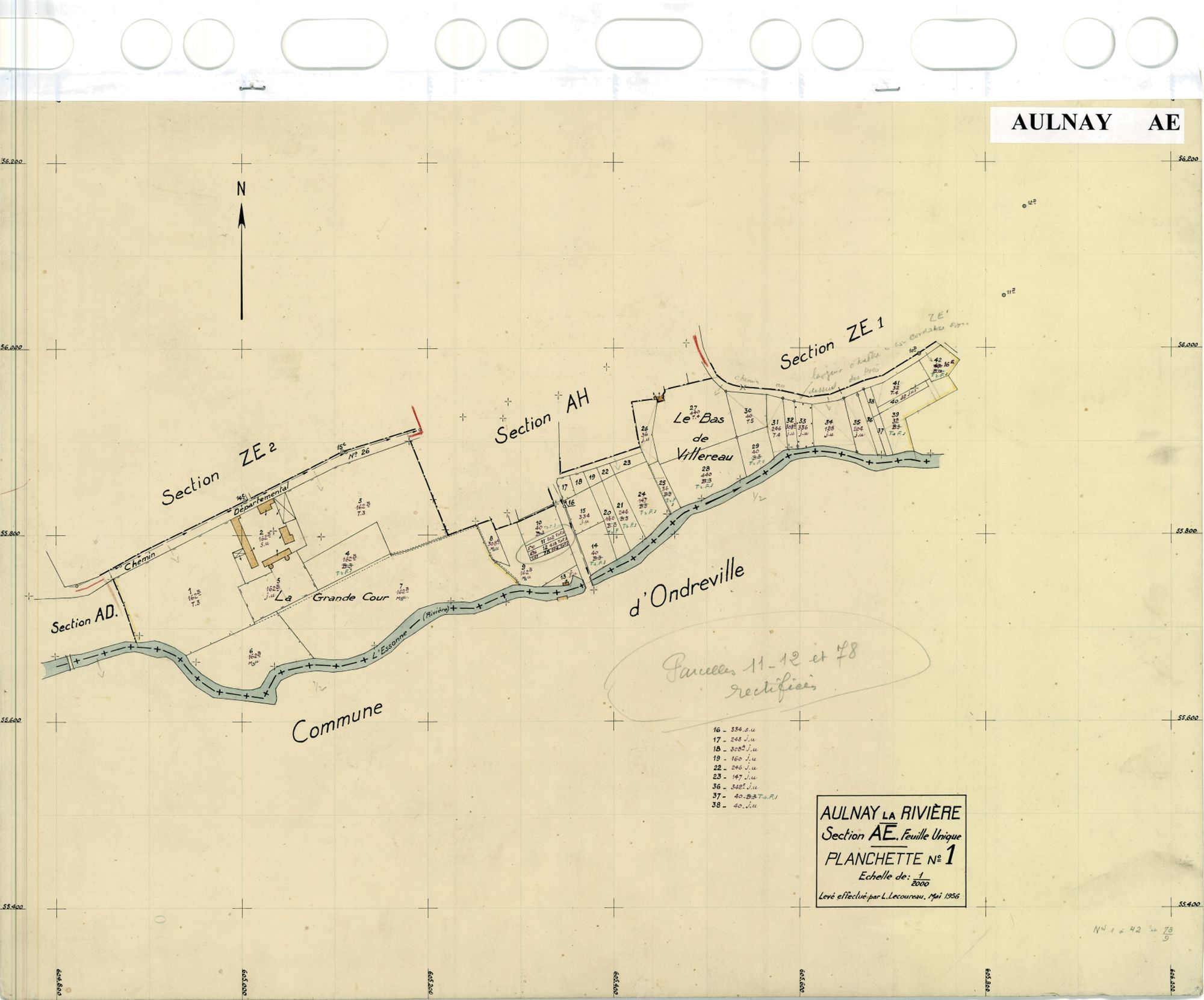 Aulnay-la-Rivière - Sections