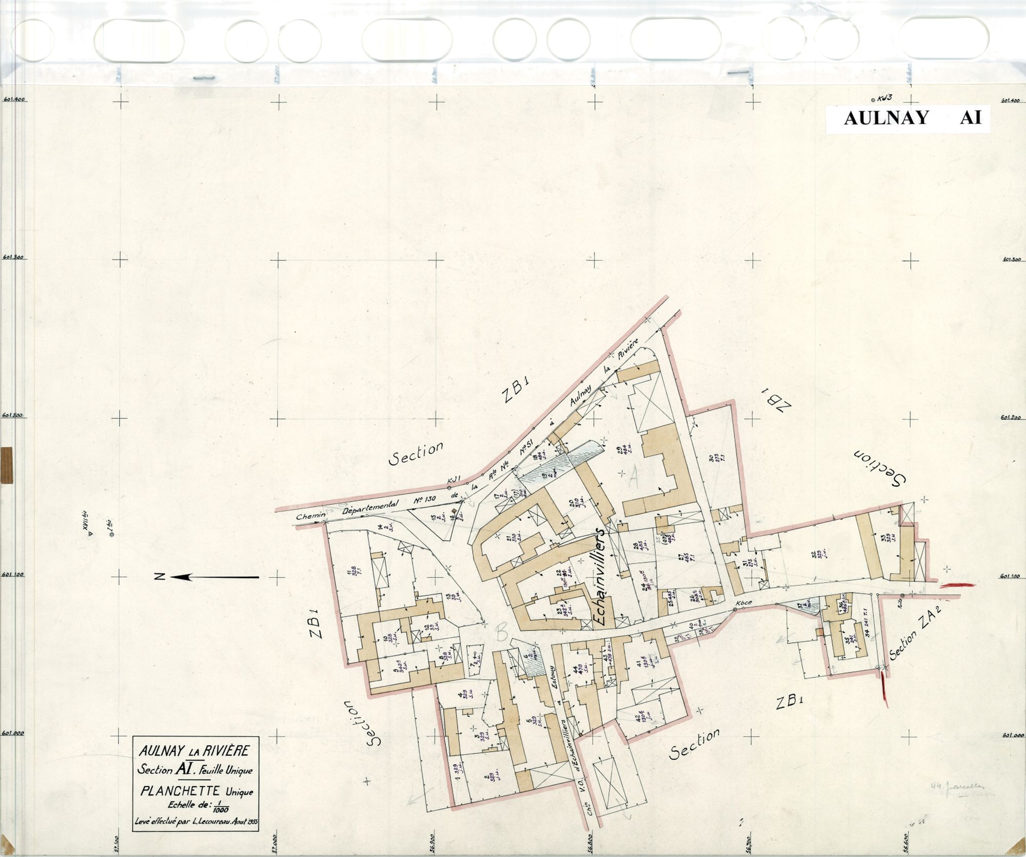 Aulnay-la-Rivière - Sections