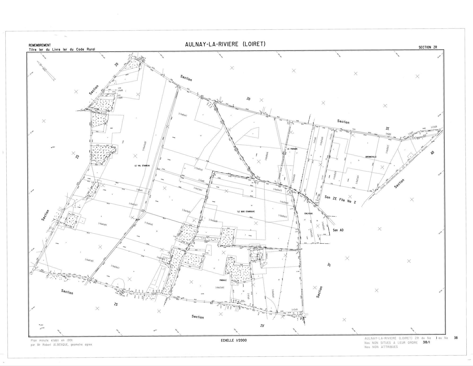 Aulnay-la-Rivière - Sections