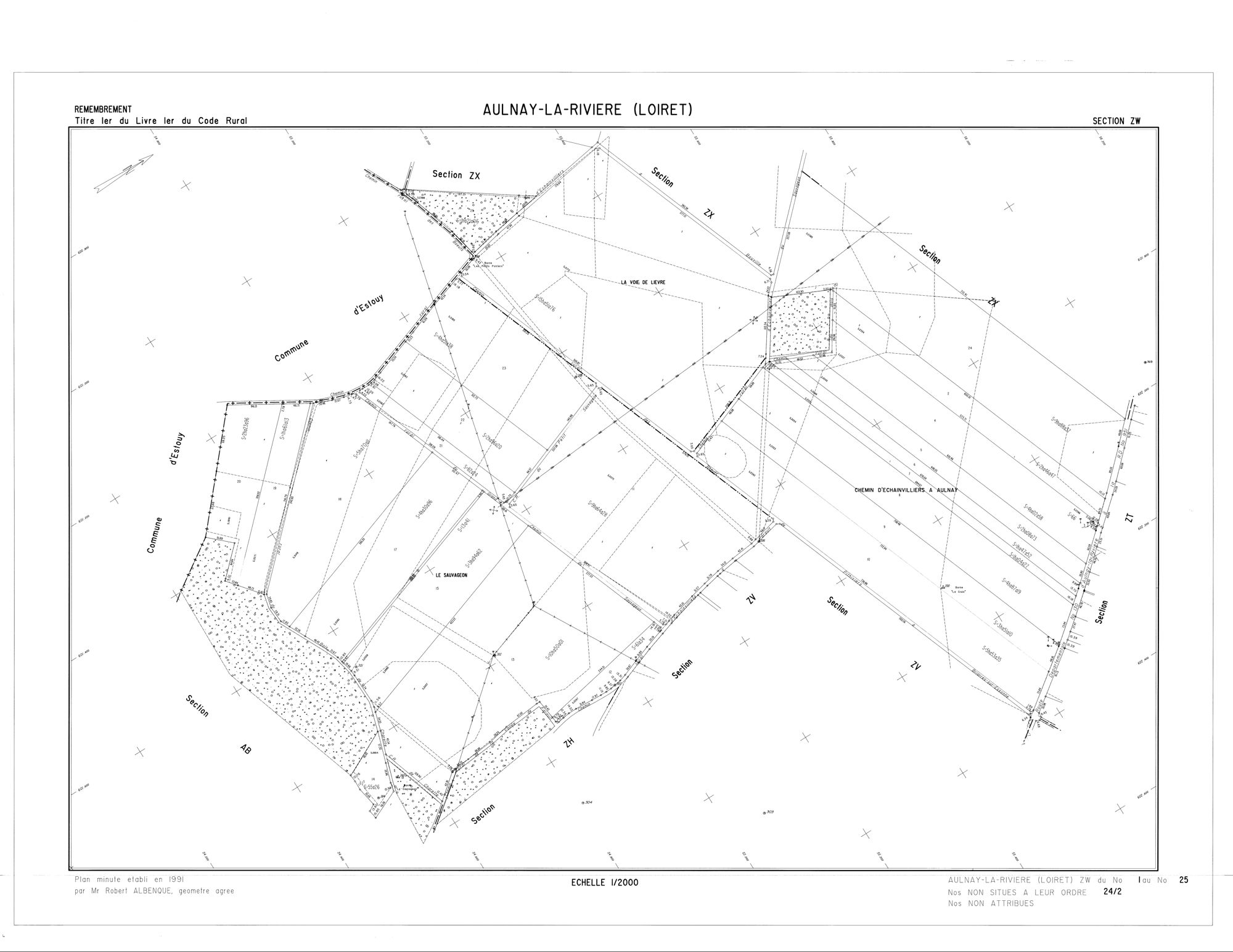 Aulnay-la-Rivière - Sections