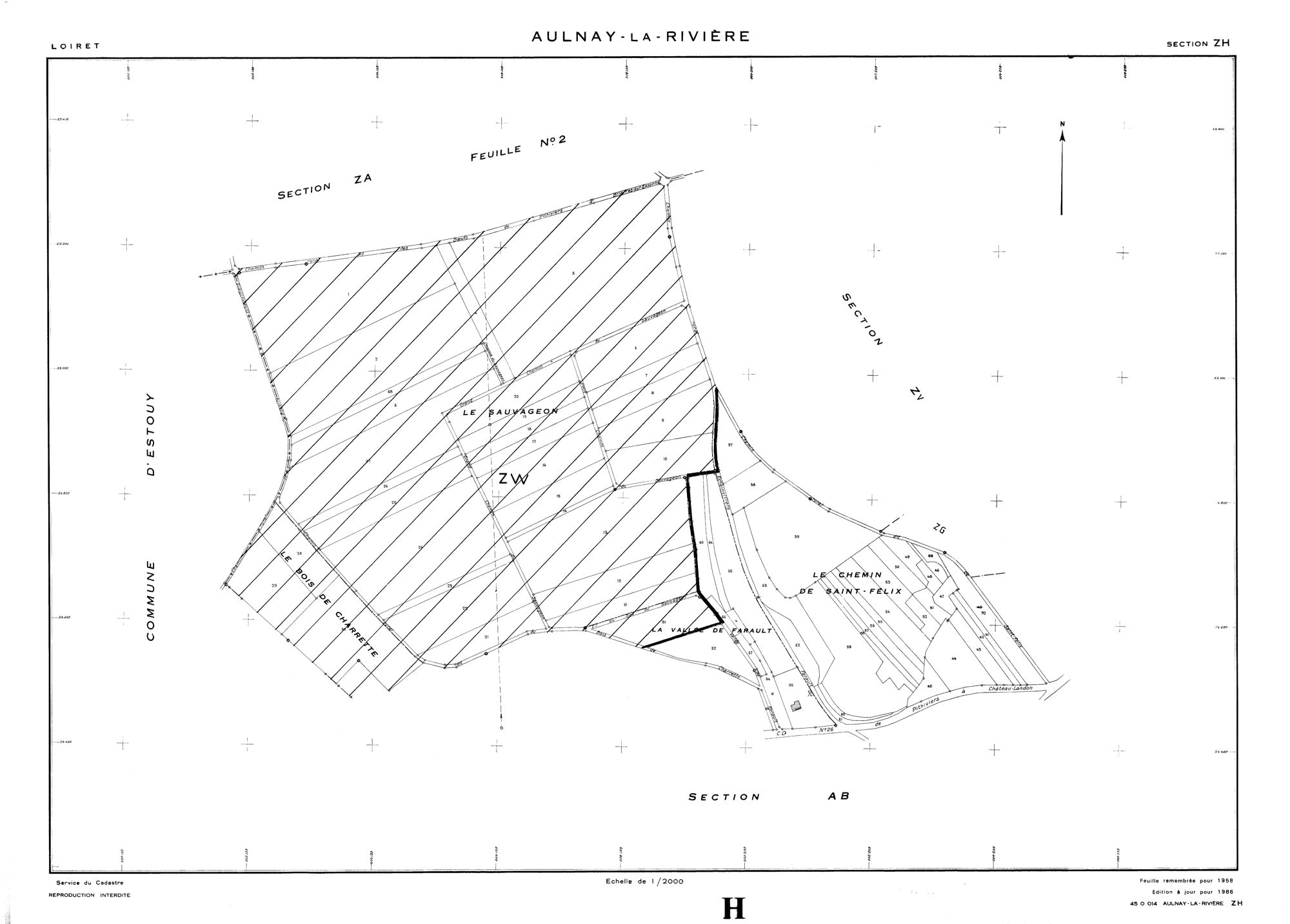 Aulnay-la-Rivière - Sections