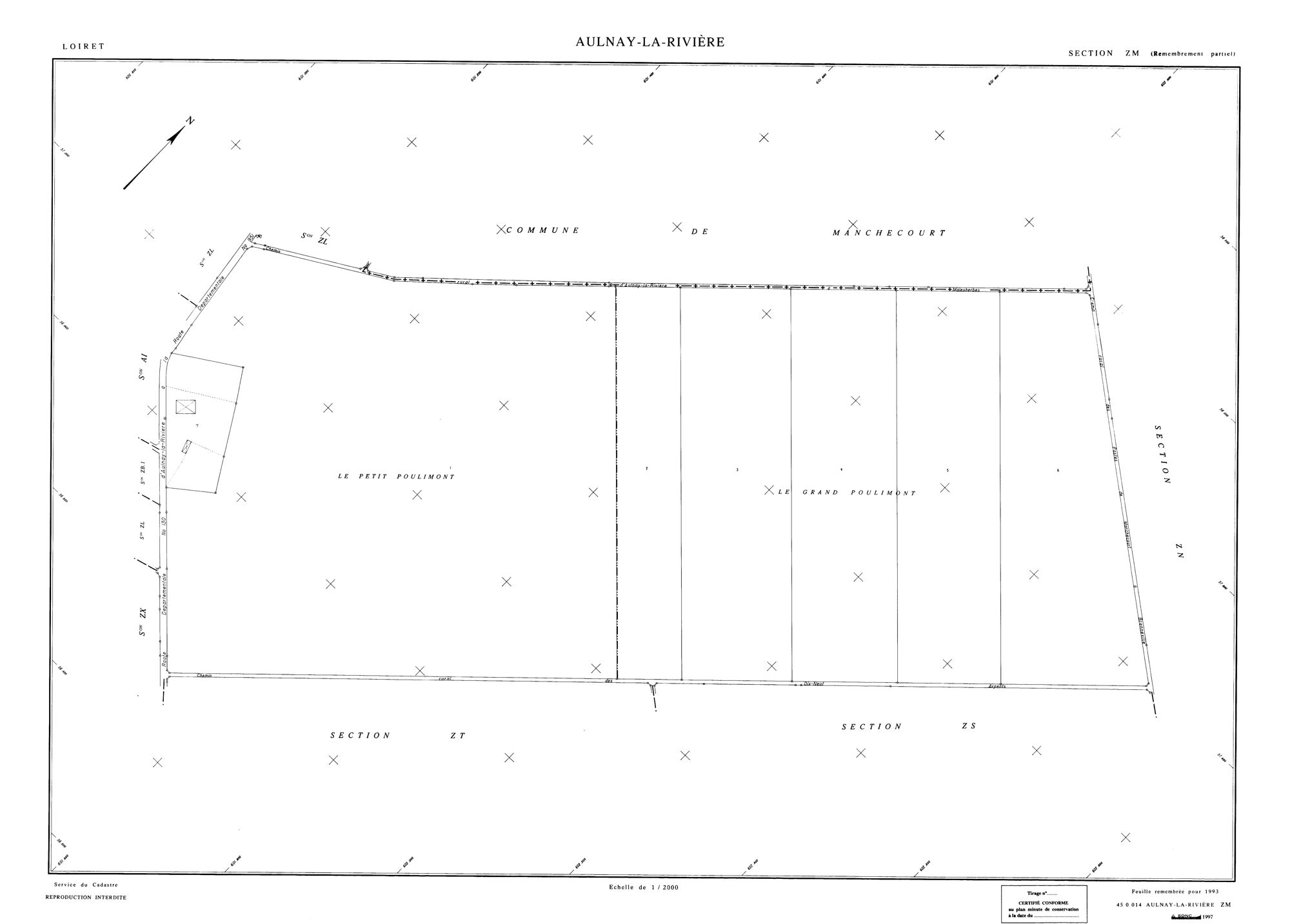 Aulnay-la-Rivière - Sections