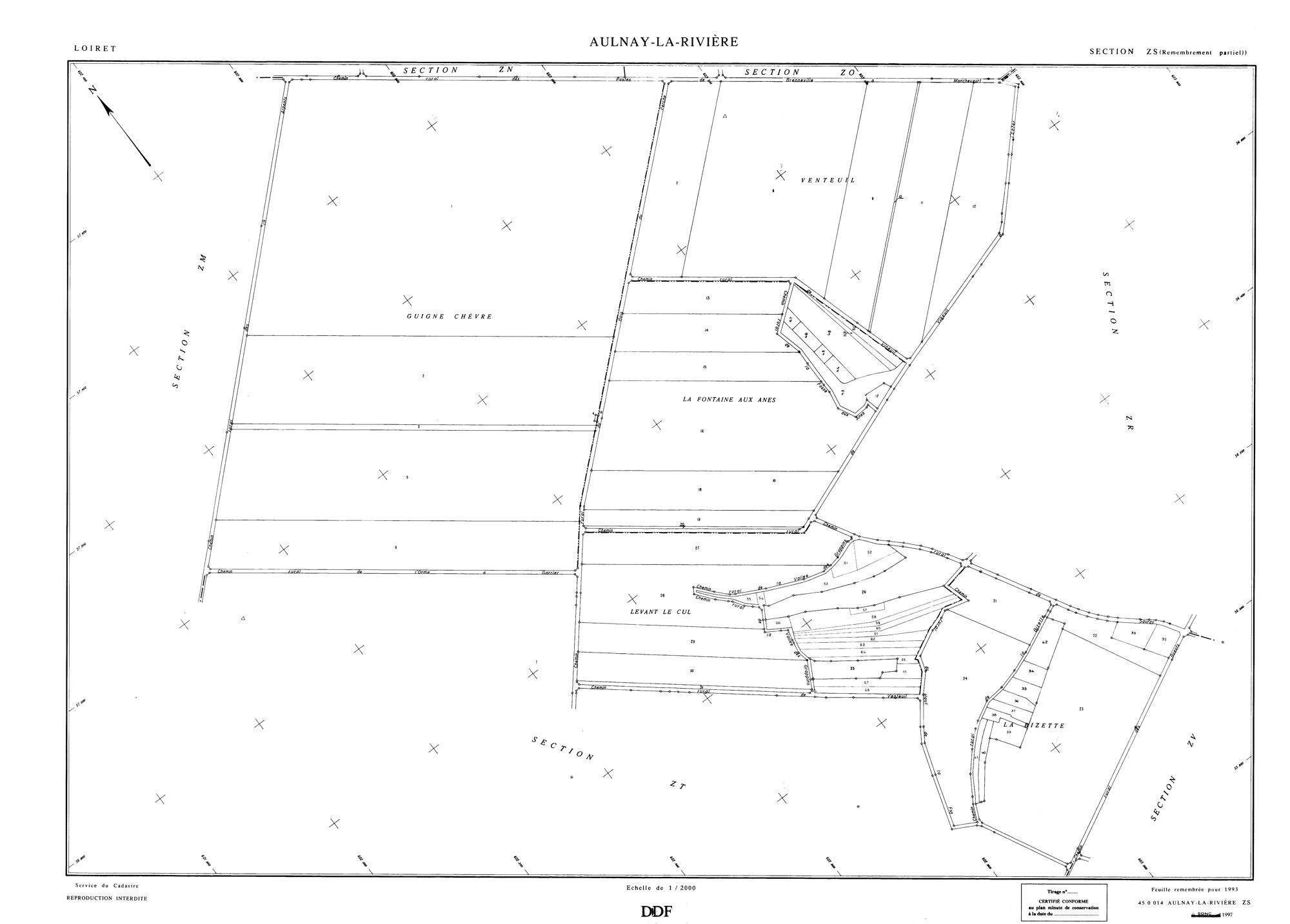 Aulnay-la-Rivière - Sections