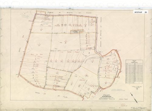 Aulnay-la-Rivière - Sections