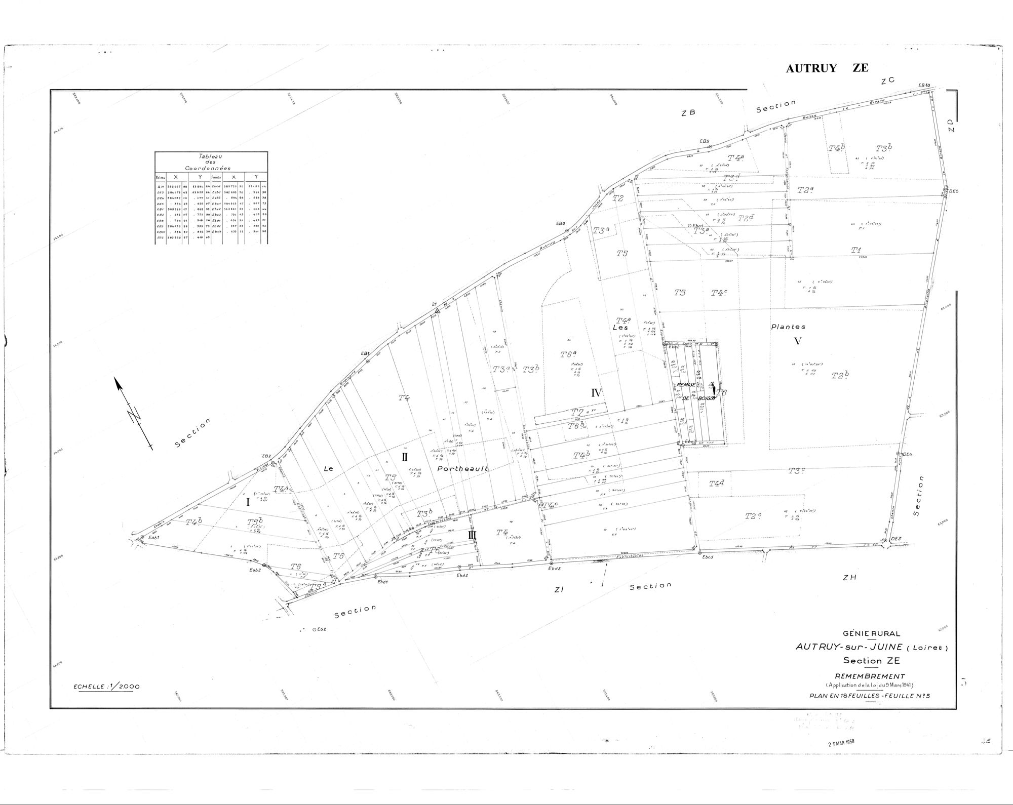 Autruy-sur-Juine - Sections