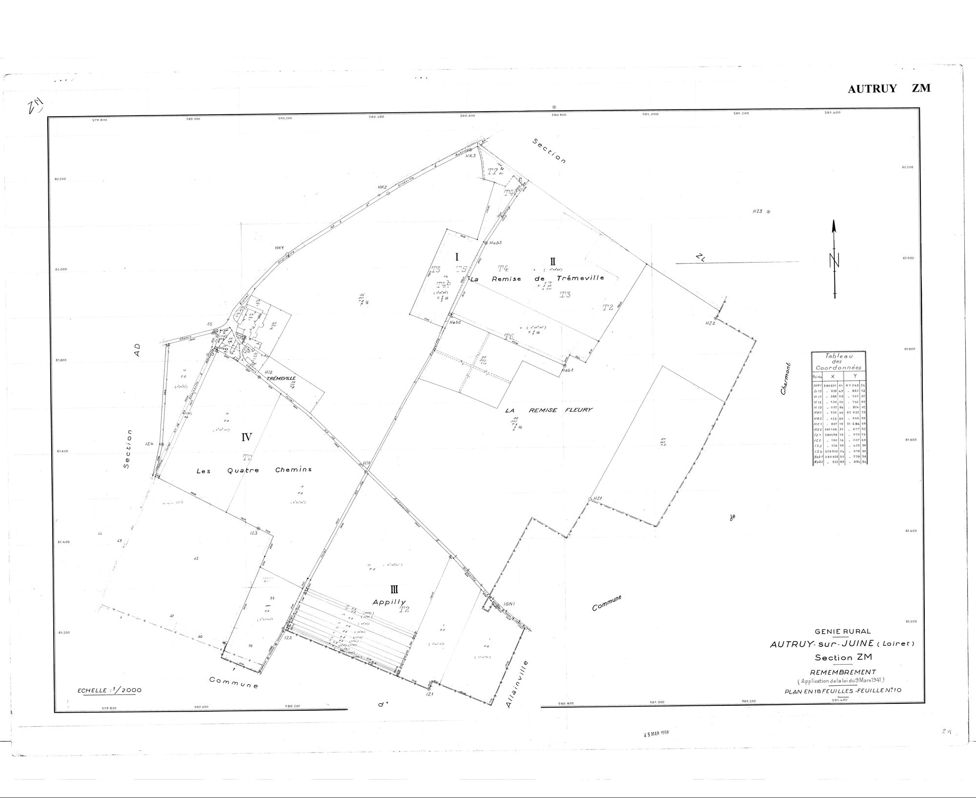 Autruy-sur-Juine - Sections