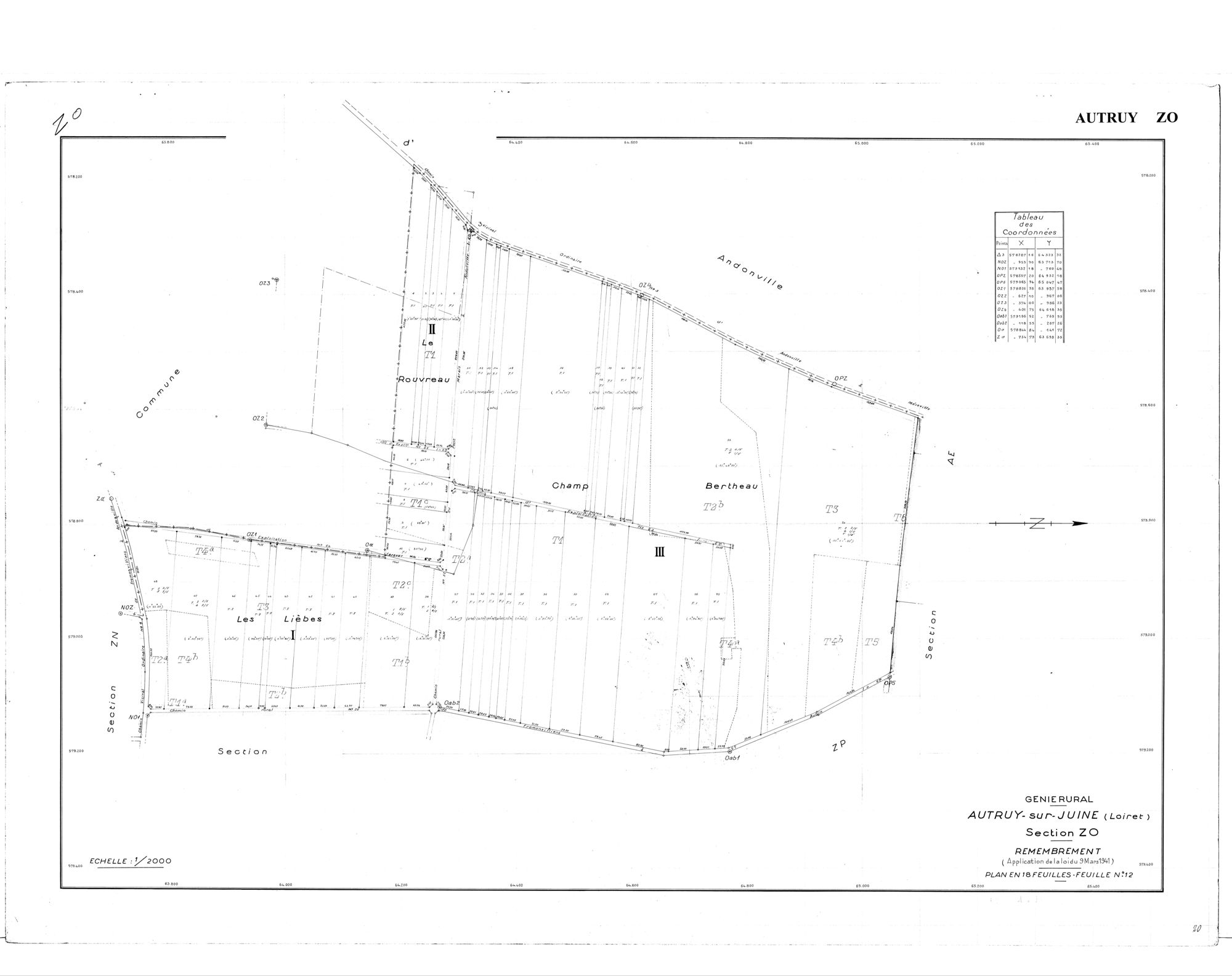 Autruy-sur-Juine - Sections