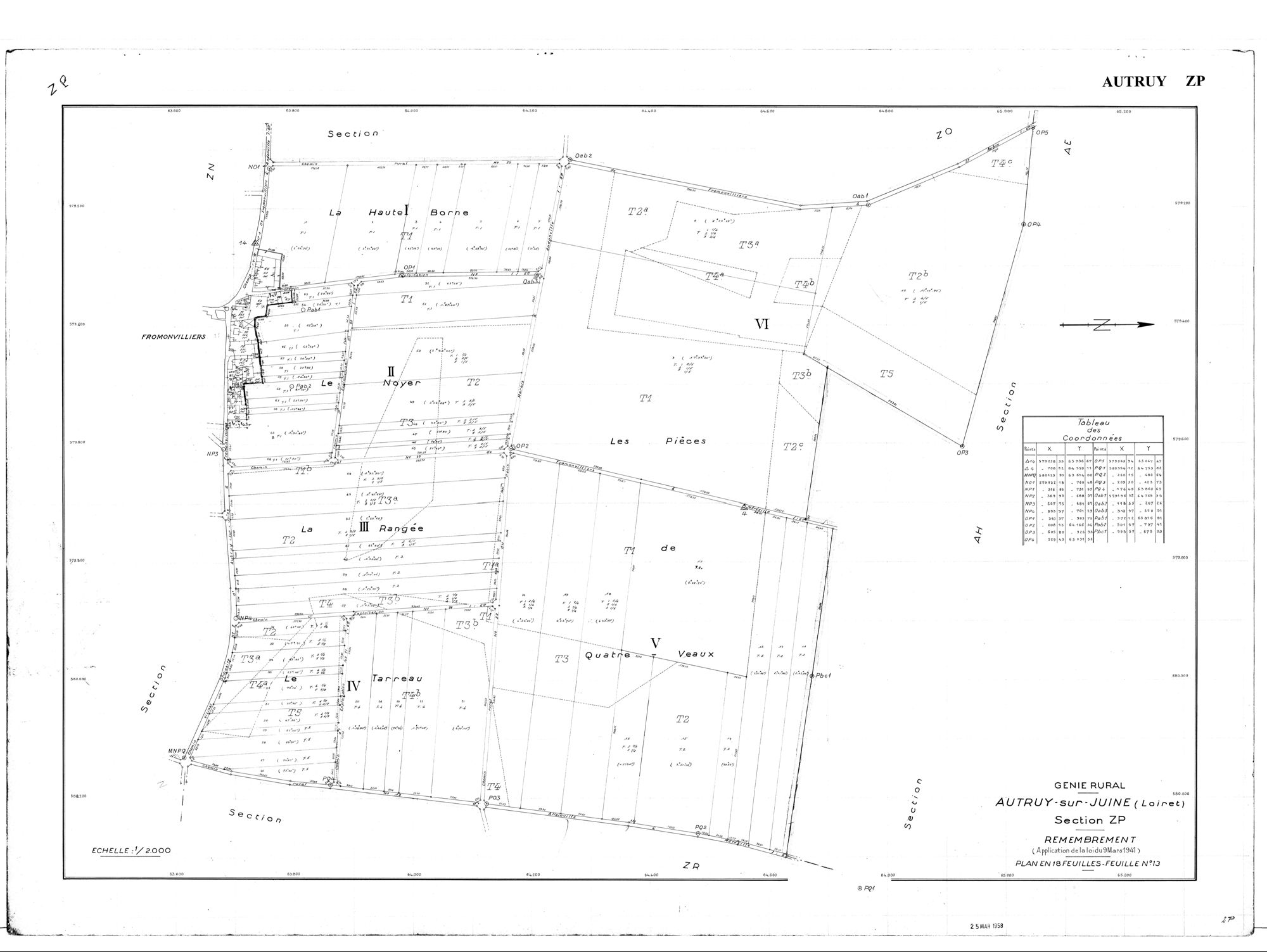 Autruy-sur-Juine - Sections
