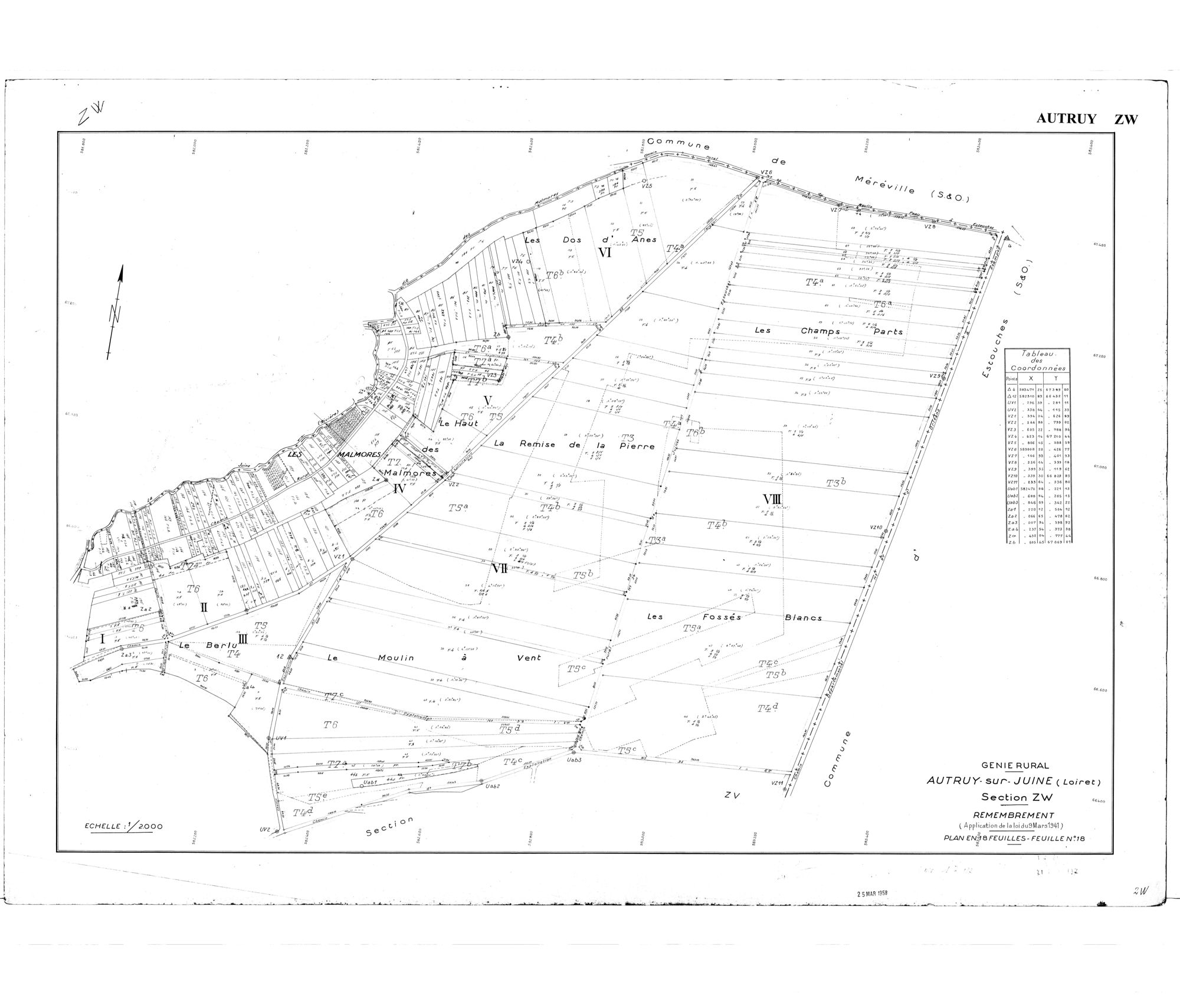 Autruy-sur-Juine - Sections