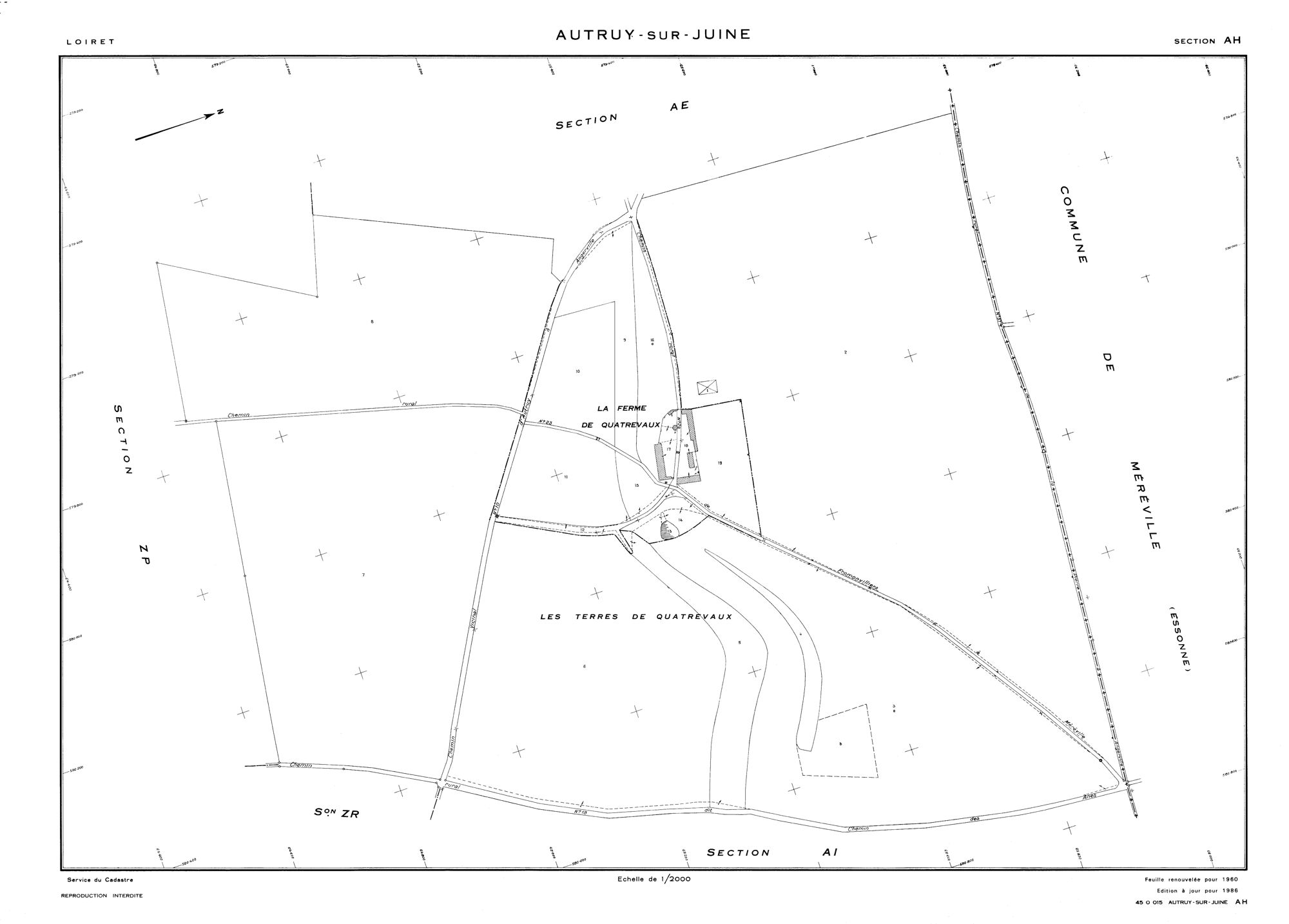 Autruy-sur-Juine - Sections