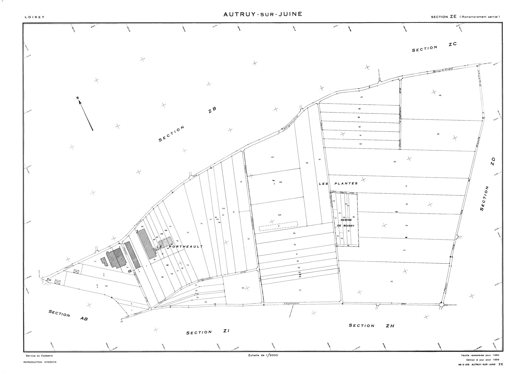 Autruy-sur-Juine - Sections