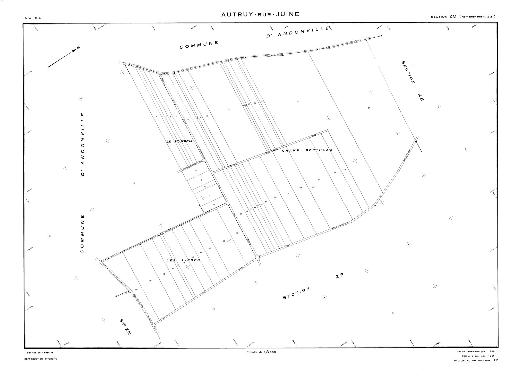 Autruy-sur-Juine - Sections