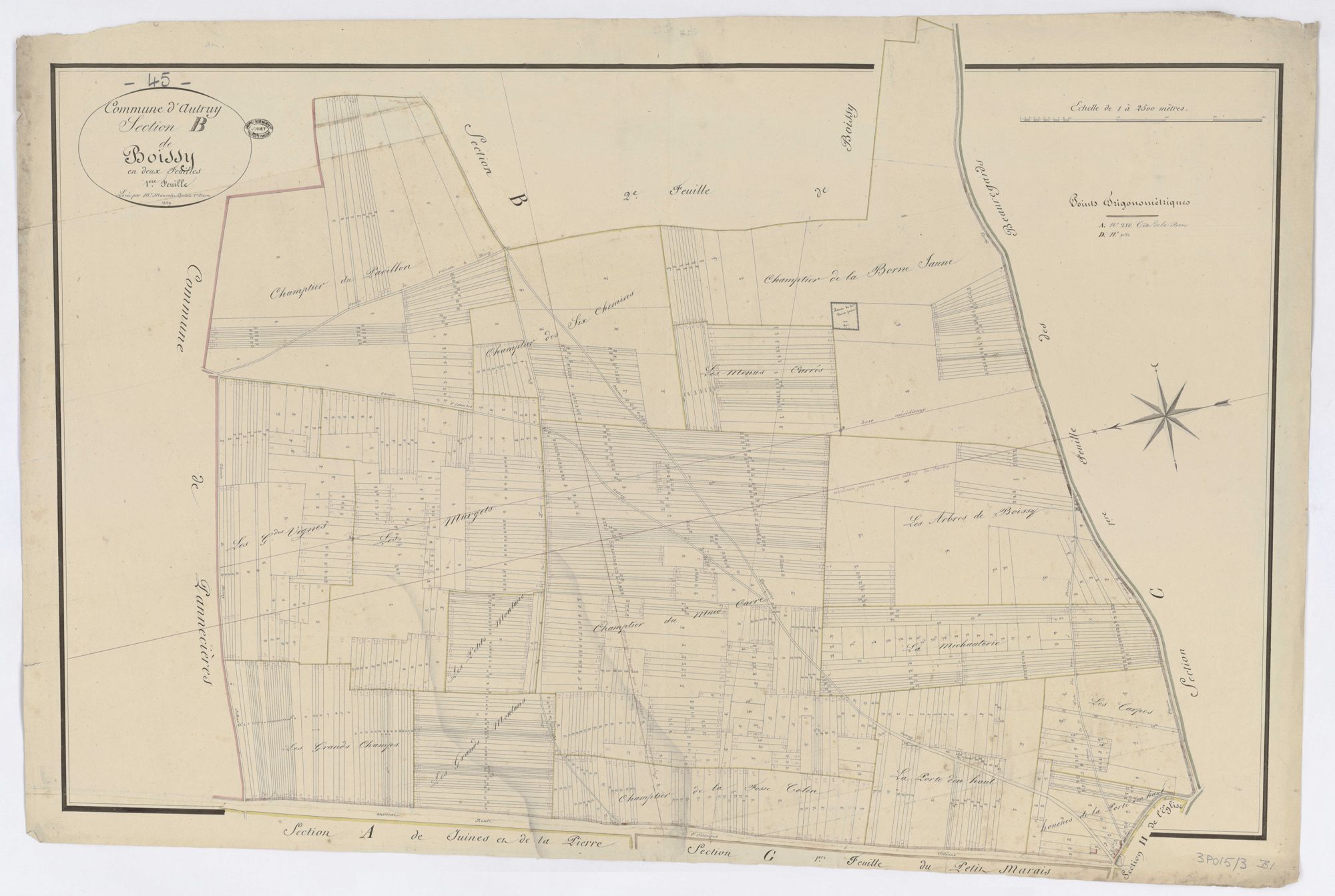 Autruy-sur-Juine - Sections