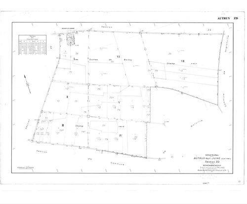 Autruy-sur-Juine - Sections