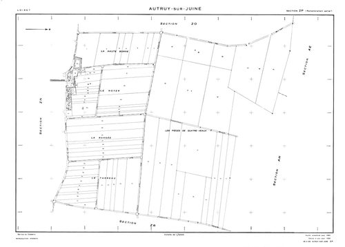 Autruy-sur-Juine - Sections