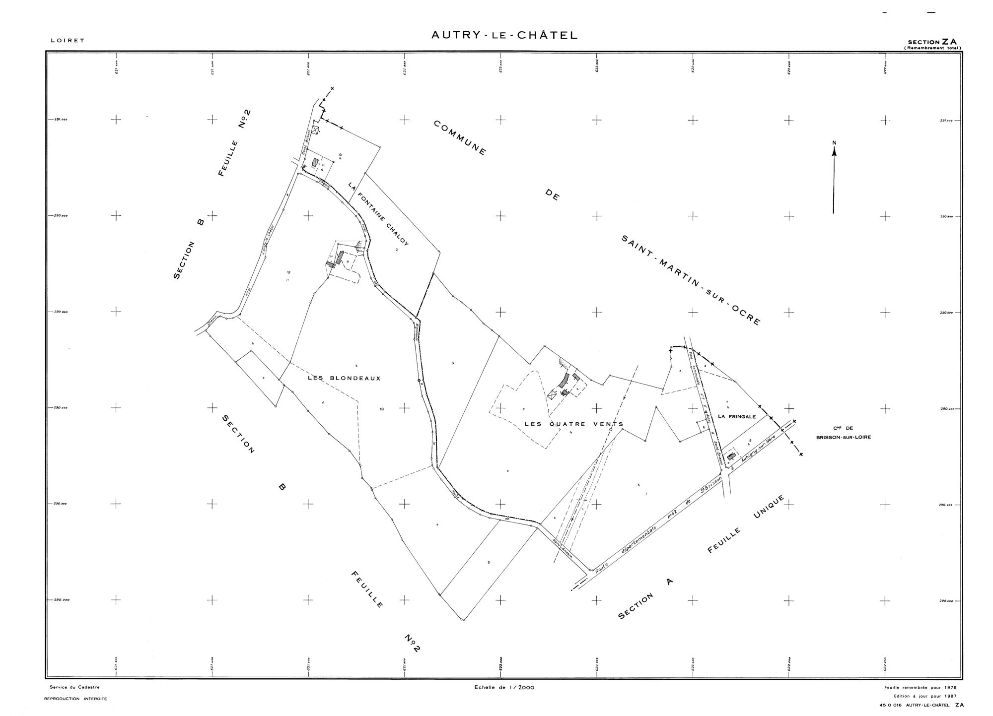 Autry-le-Châtel - Sections